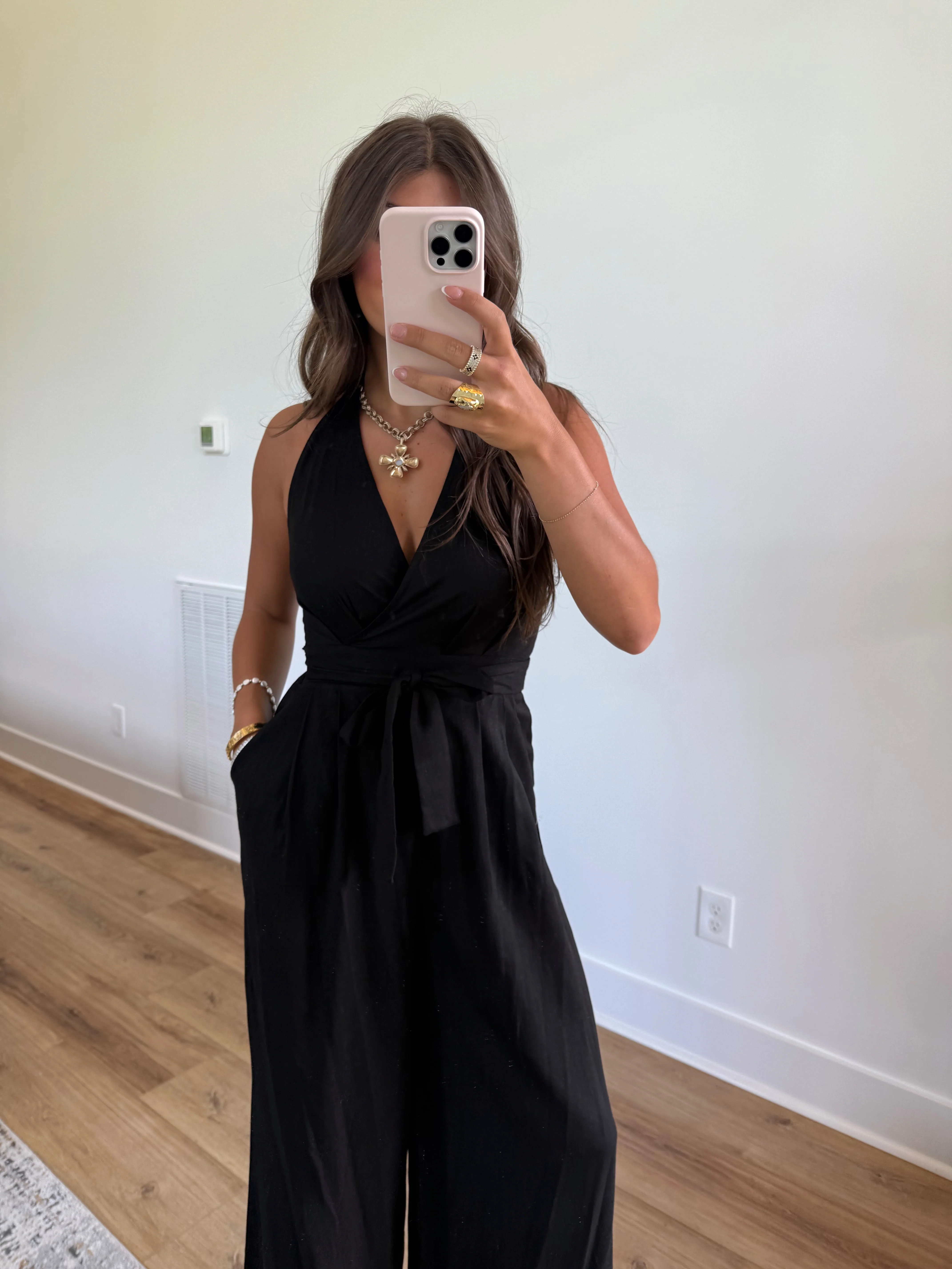 Like a Dream Jumpsuit (Black) - Image 6