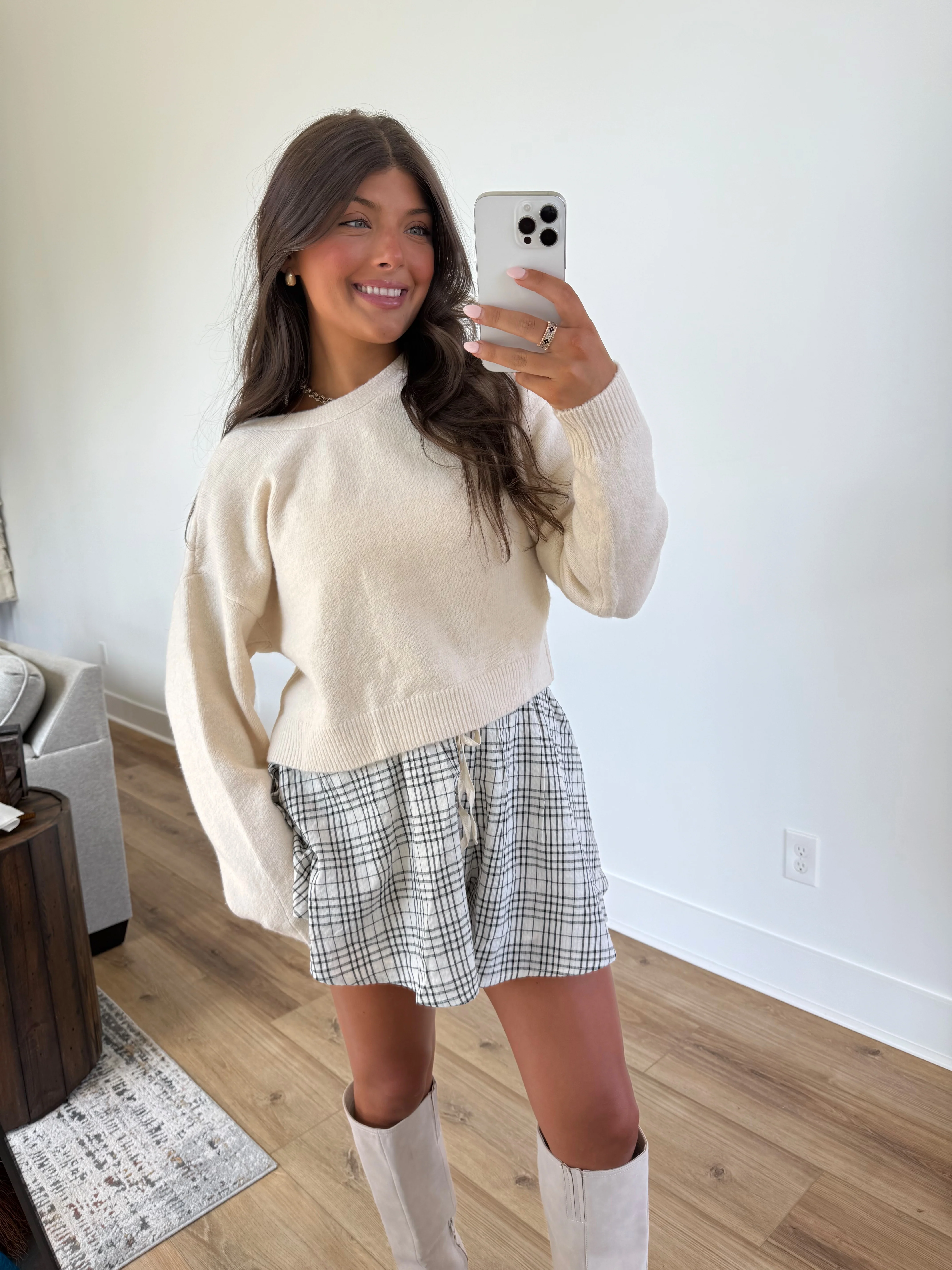 Lillian Bow Sweater (Cream) - Image 2