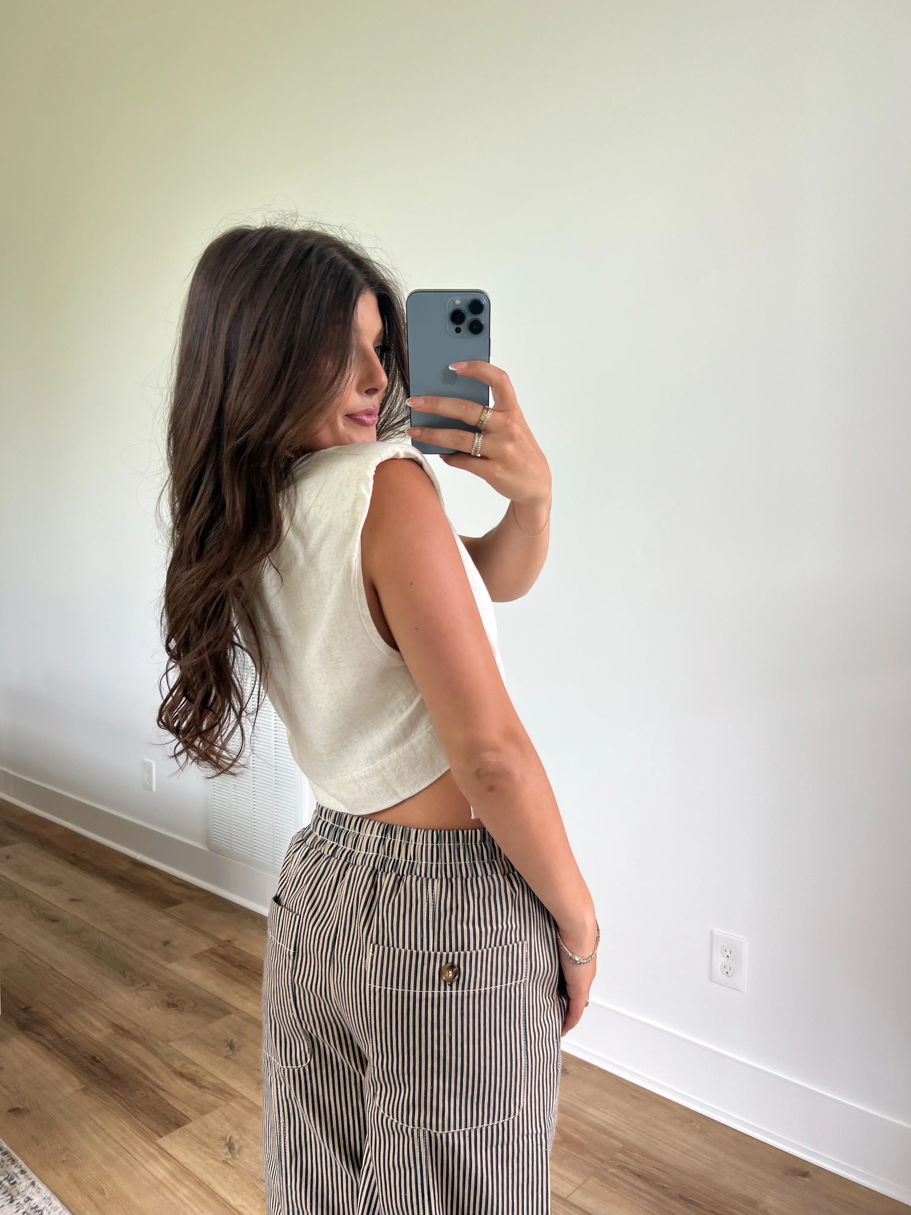 Linen Side Tie Top - Image 4