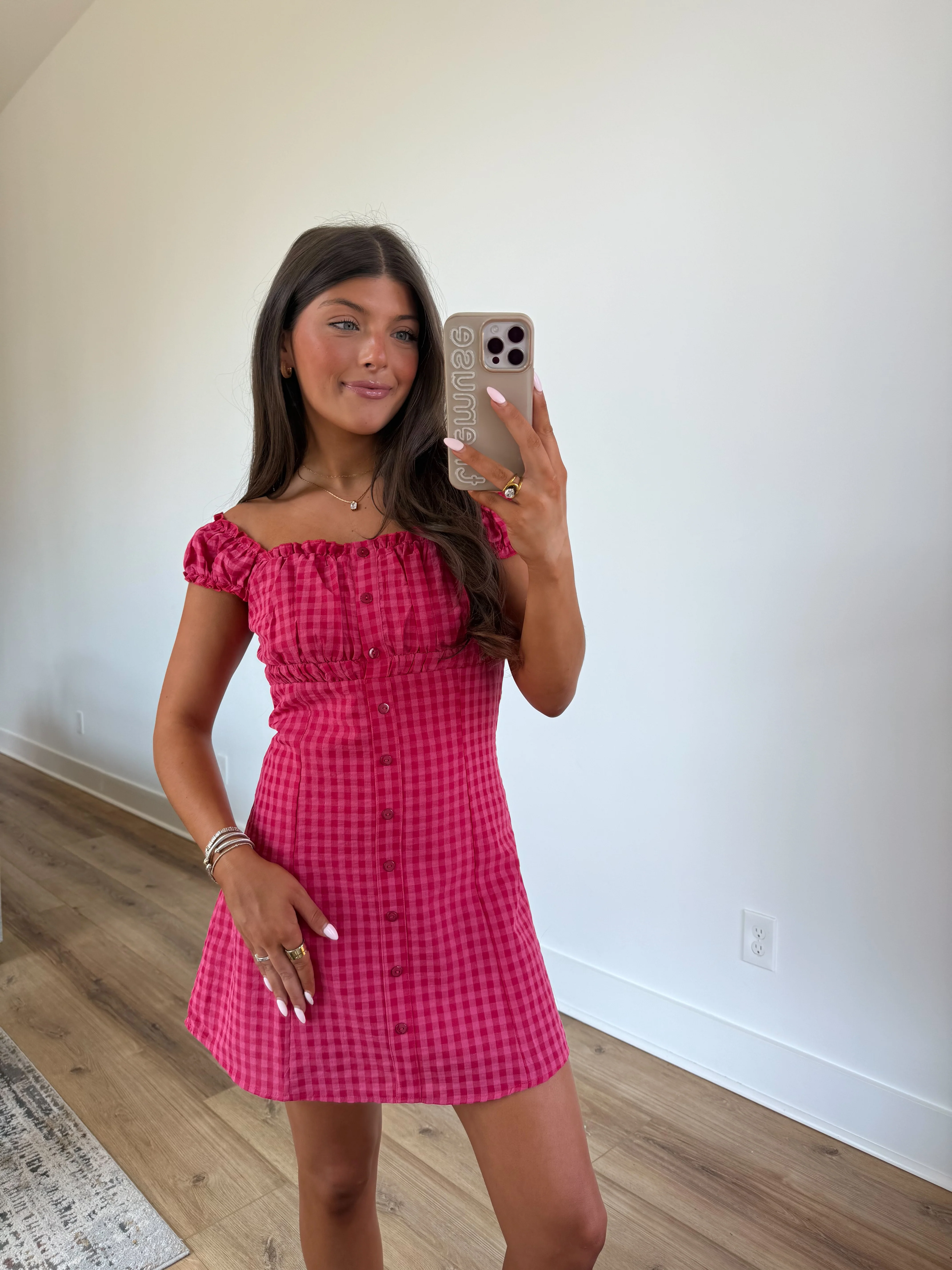 Lisi Gingham Mini Dress