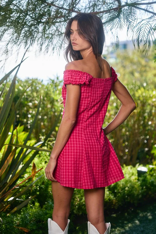 Lisi Gingham Mini Dress - Image 7