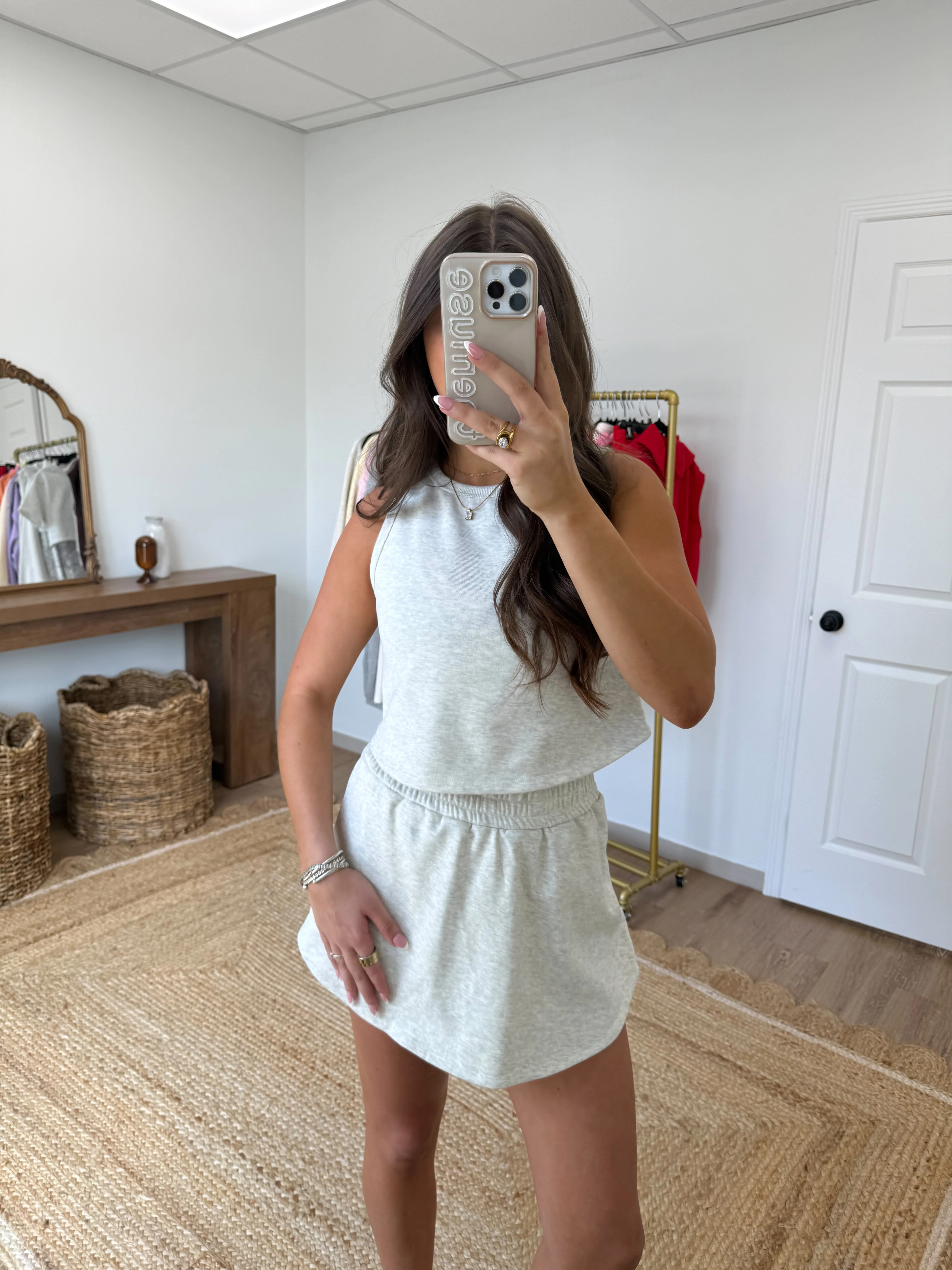 Lived in Skort Set (Grey) - Image 3