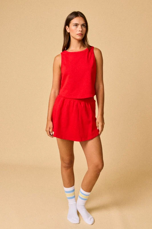 Lived in Skort Set (Red) - Image 6