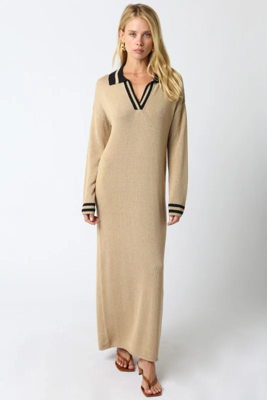Long Sleeve Polo Sweater Dress - Image 7