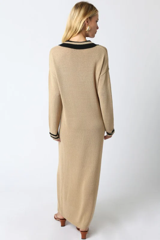 Long Sleeve Polo Sweater Dress - Image 8