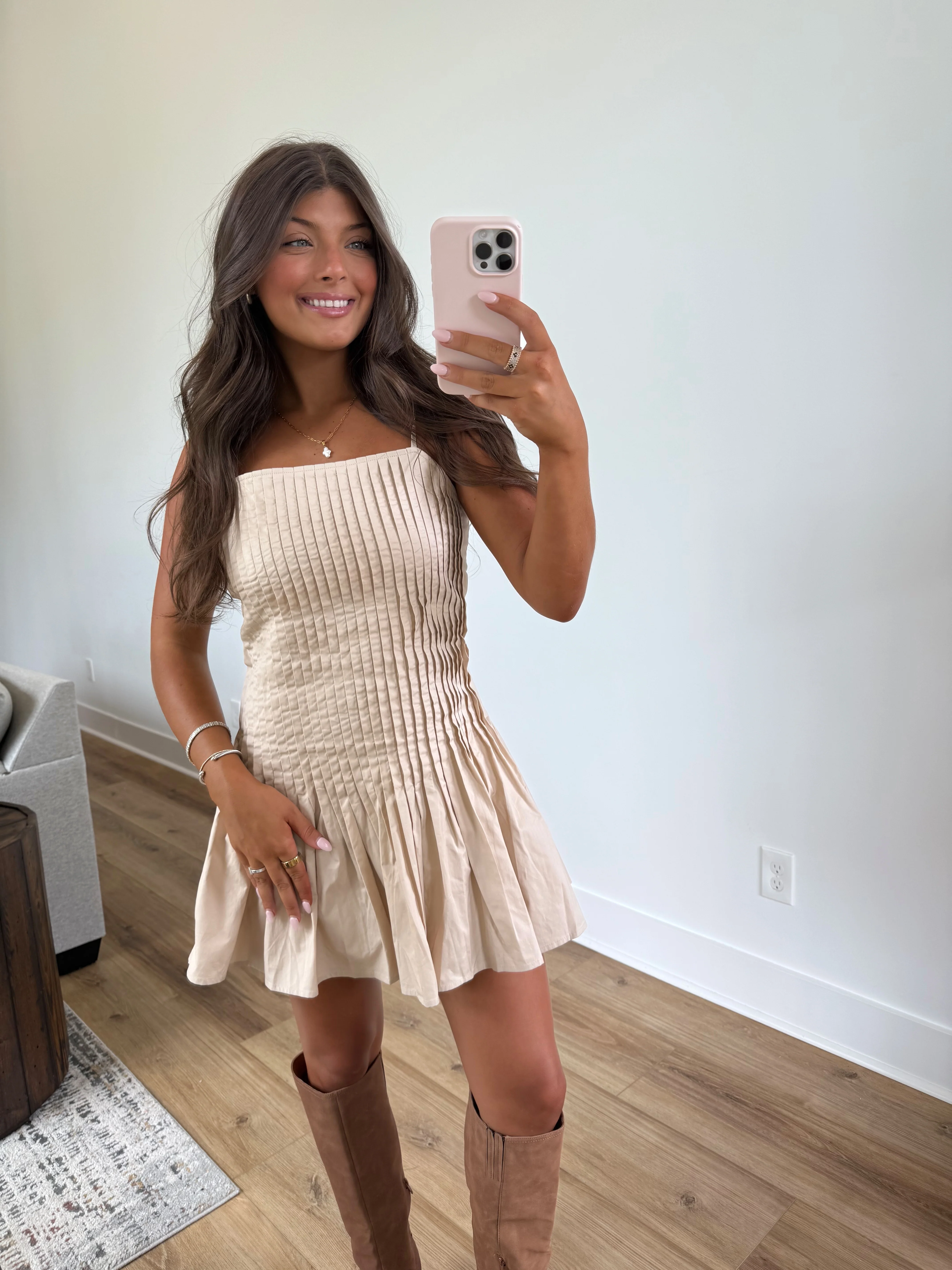 Madeleine Pleats Dress - Image 5