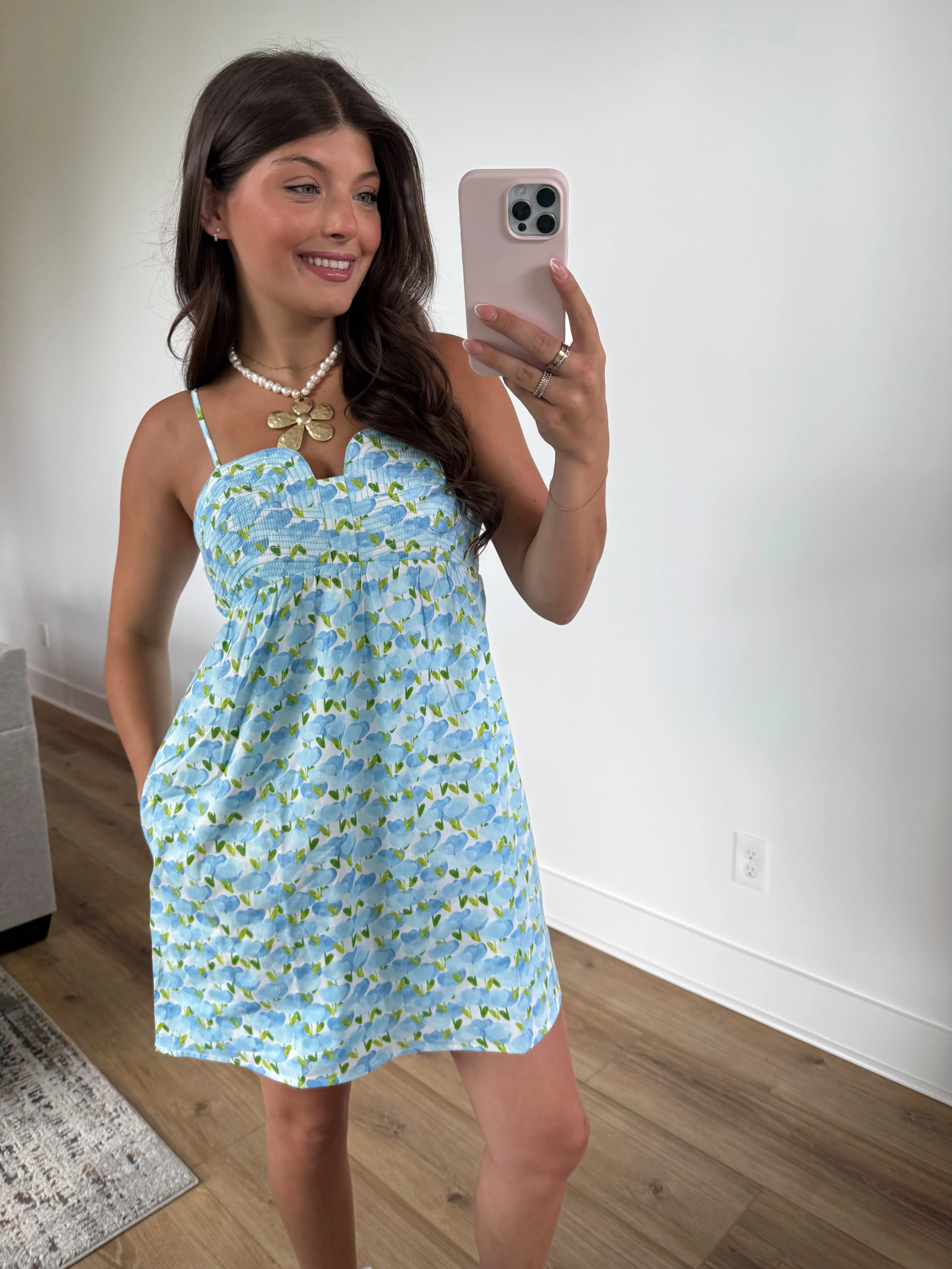 Mallie Spring Mini Dress - Image 4