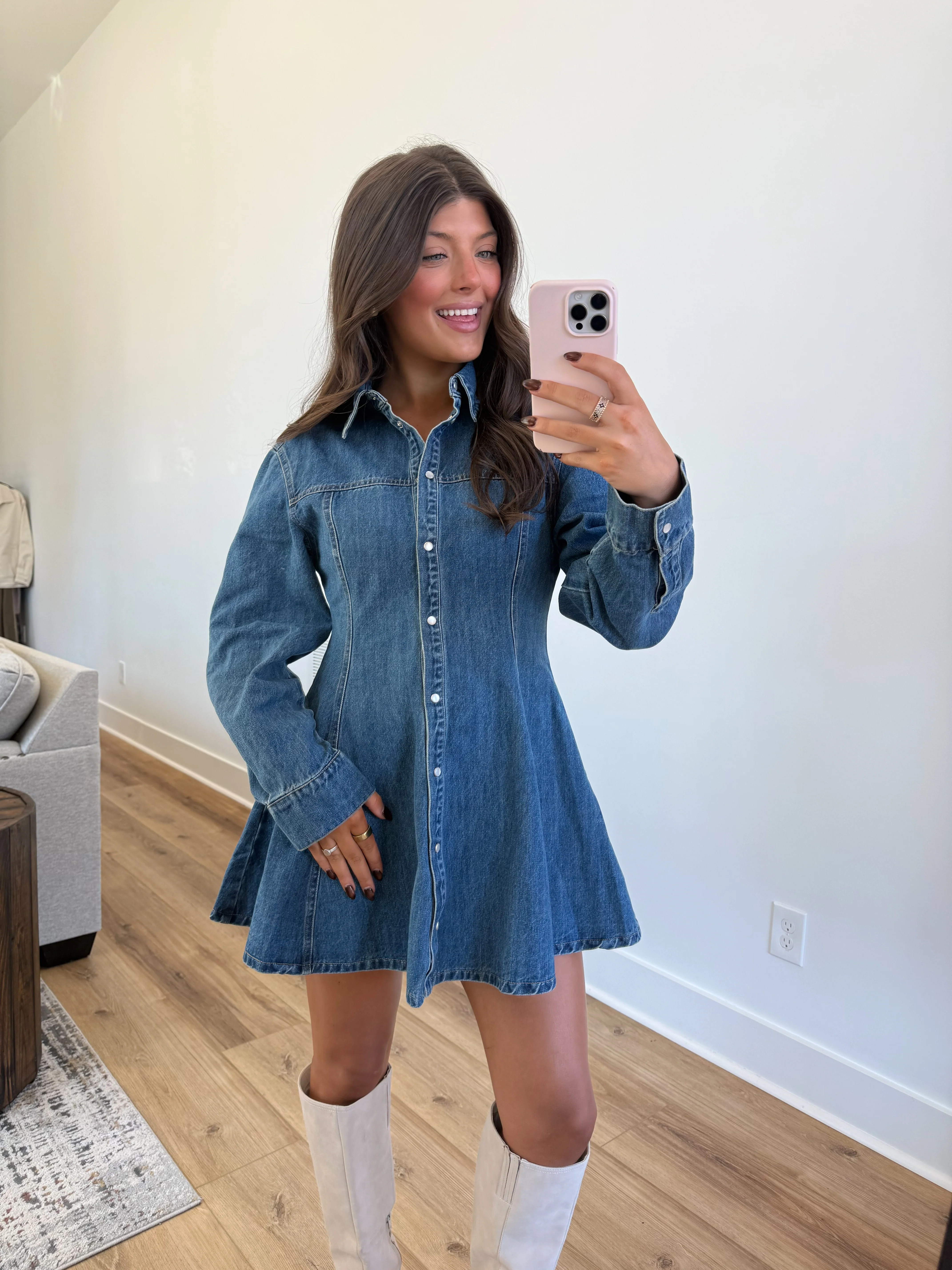 Marki Denim Dress - Image 5