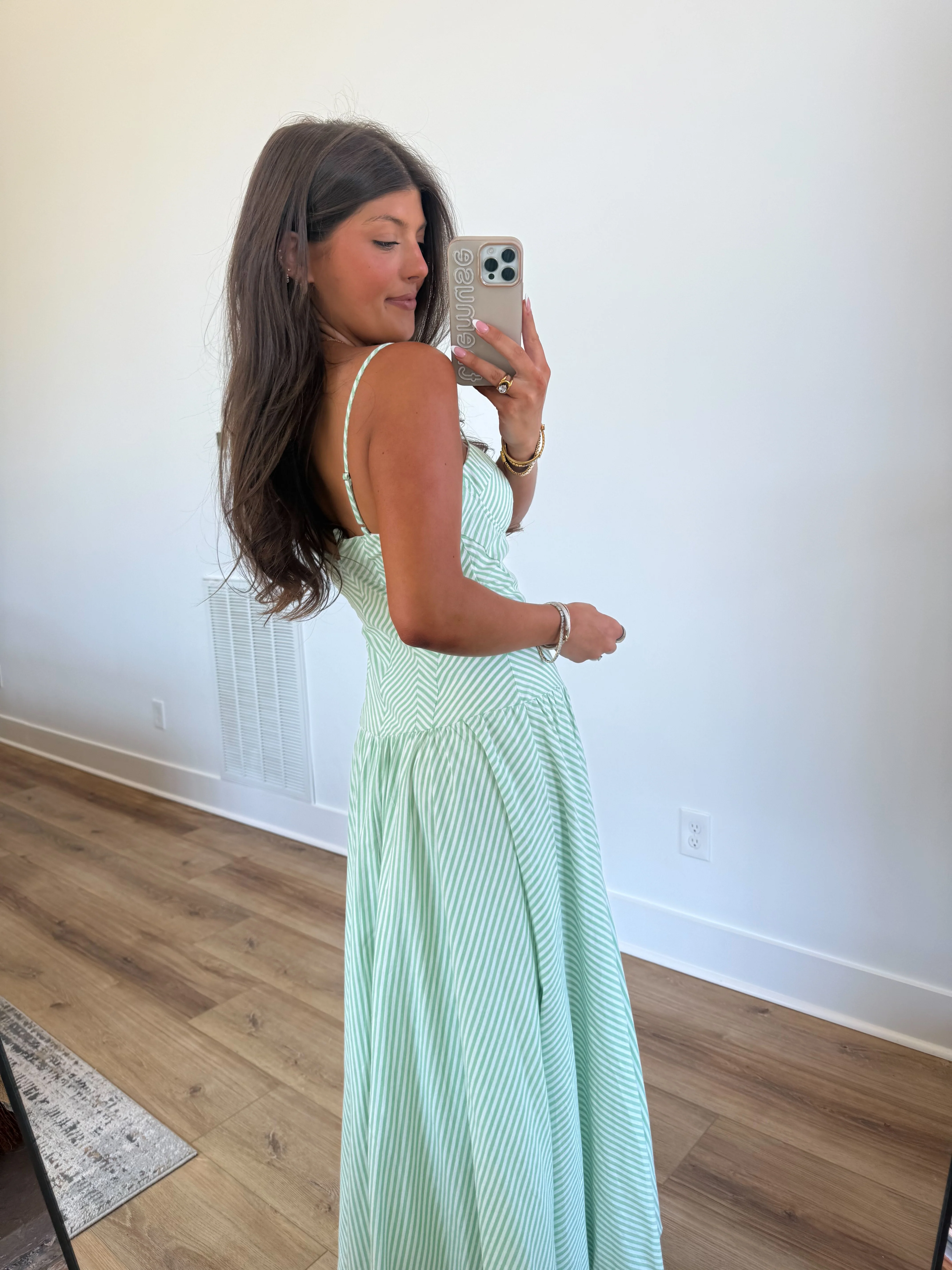 Master Structure Maxi Dress (Green) - Image 6