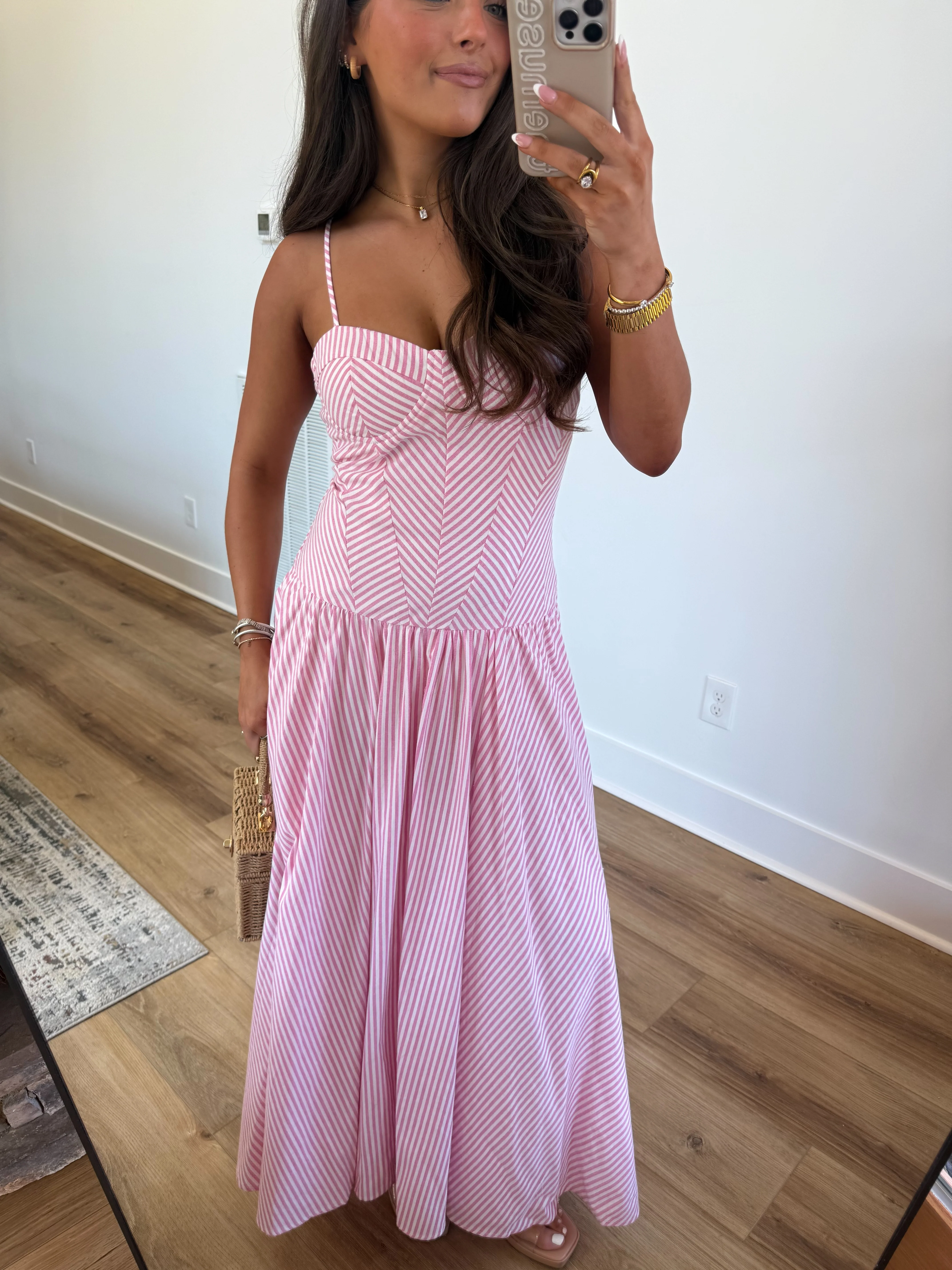 Master Structure Maxi Dress (Pink) - Image 5