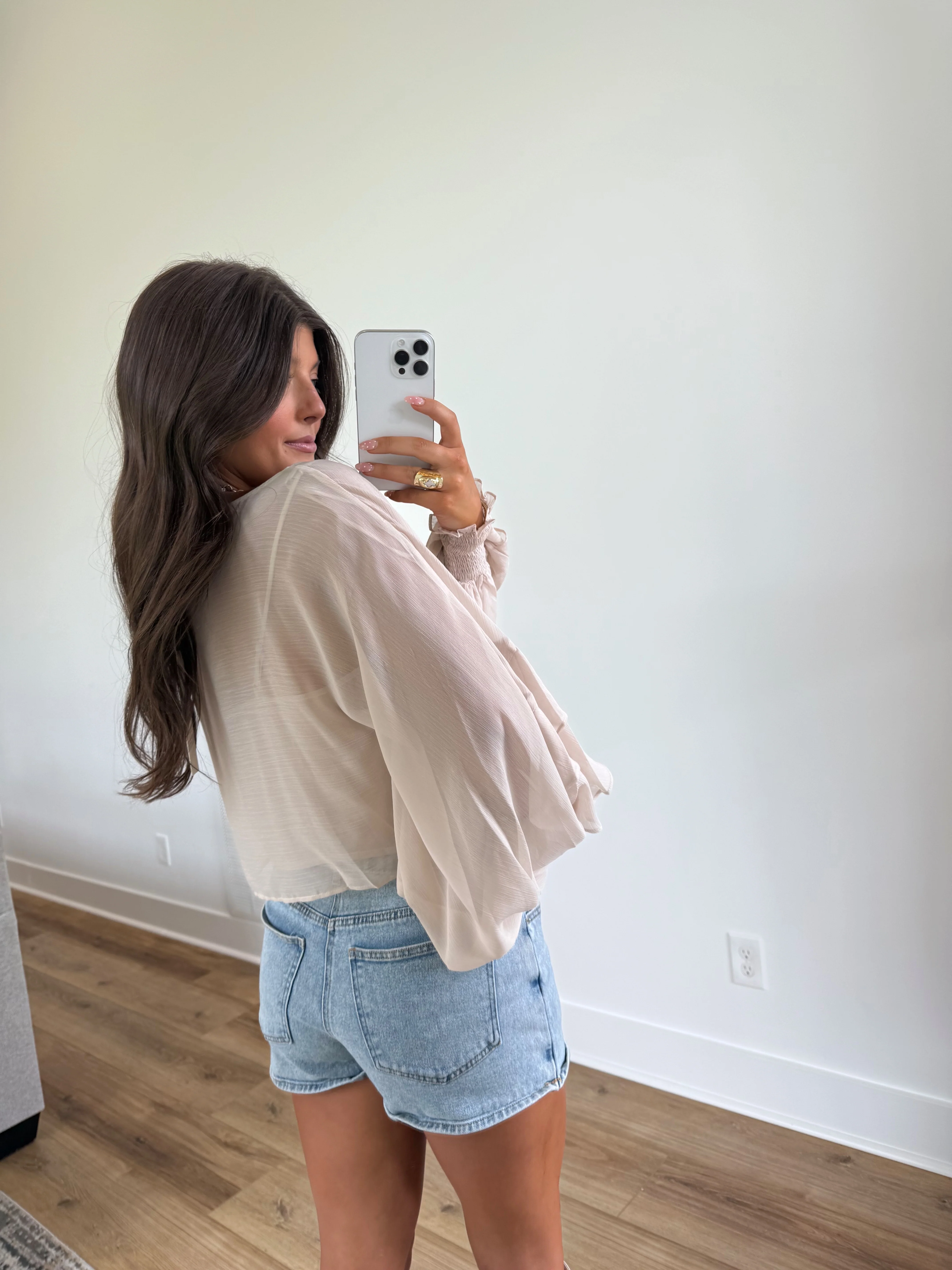 Mauve Ruffle Top - Image 4