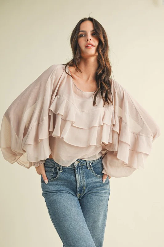 Mauve Ruffle Top - Image 5
