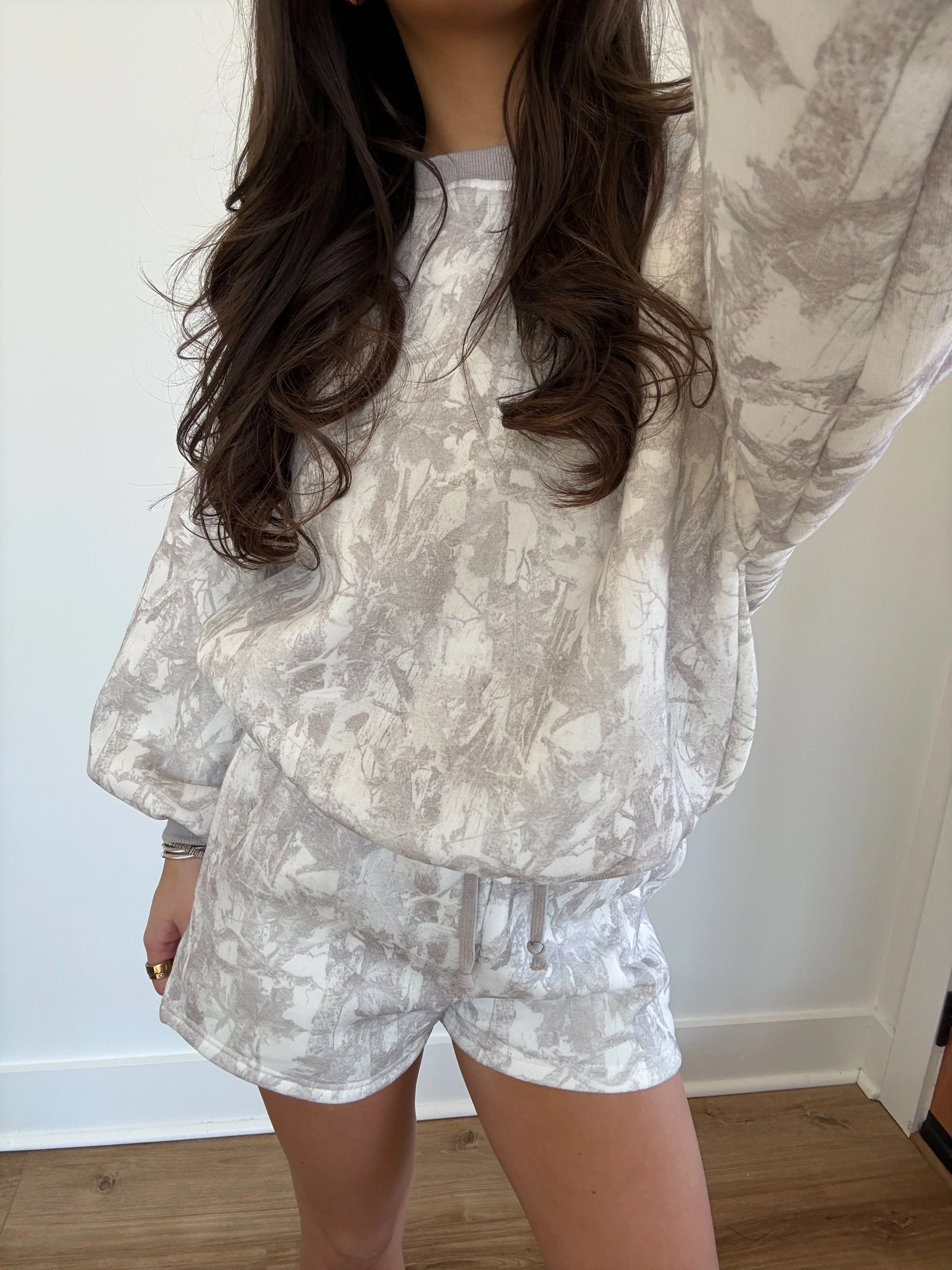 Mocha Camo Shorts Set - Image 2