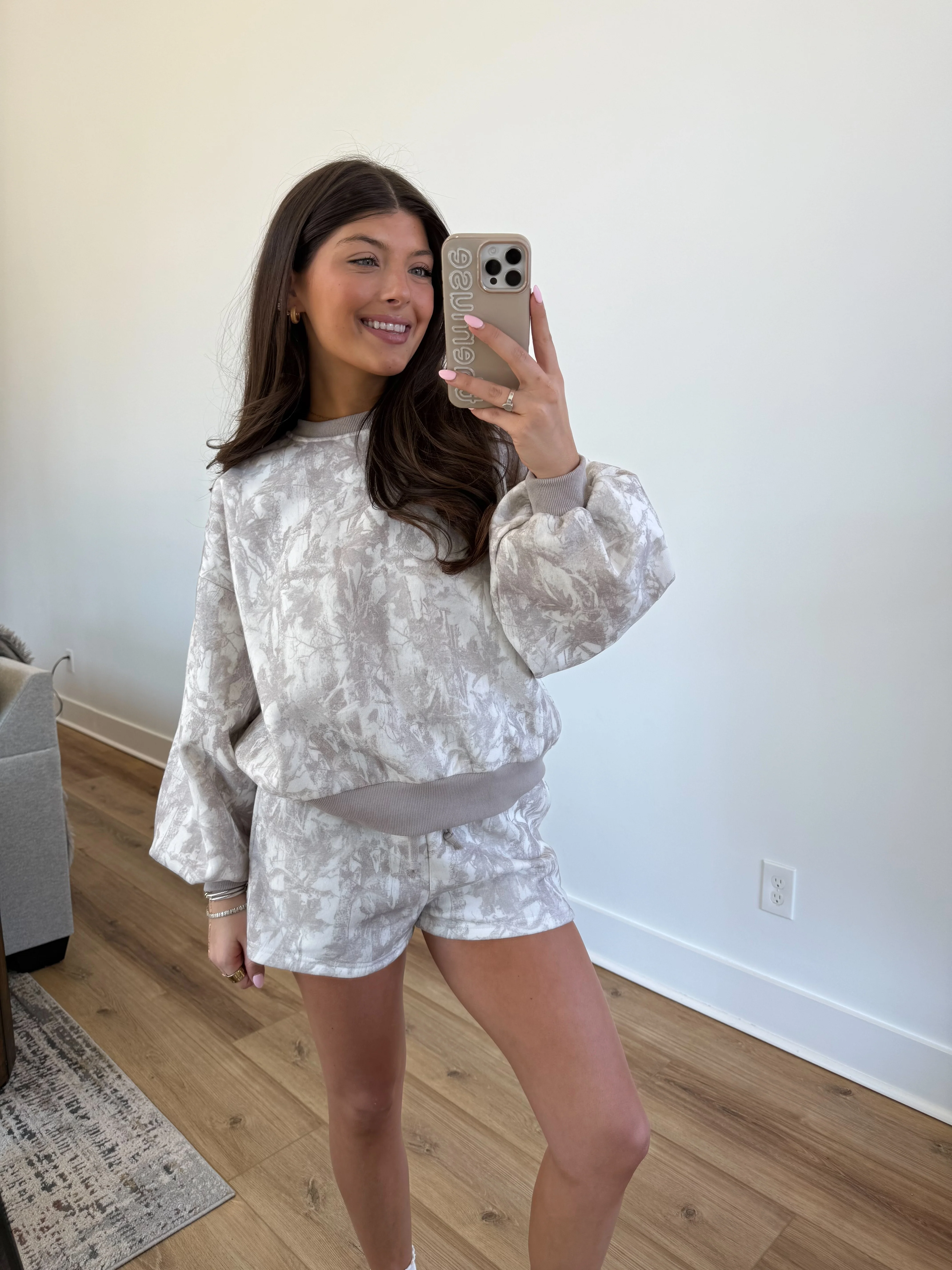 Mocha Camo Shorts Set - Image 4