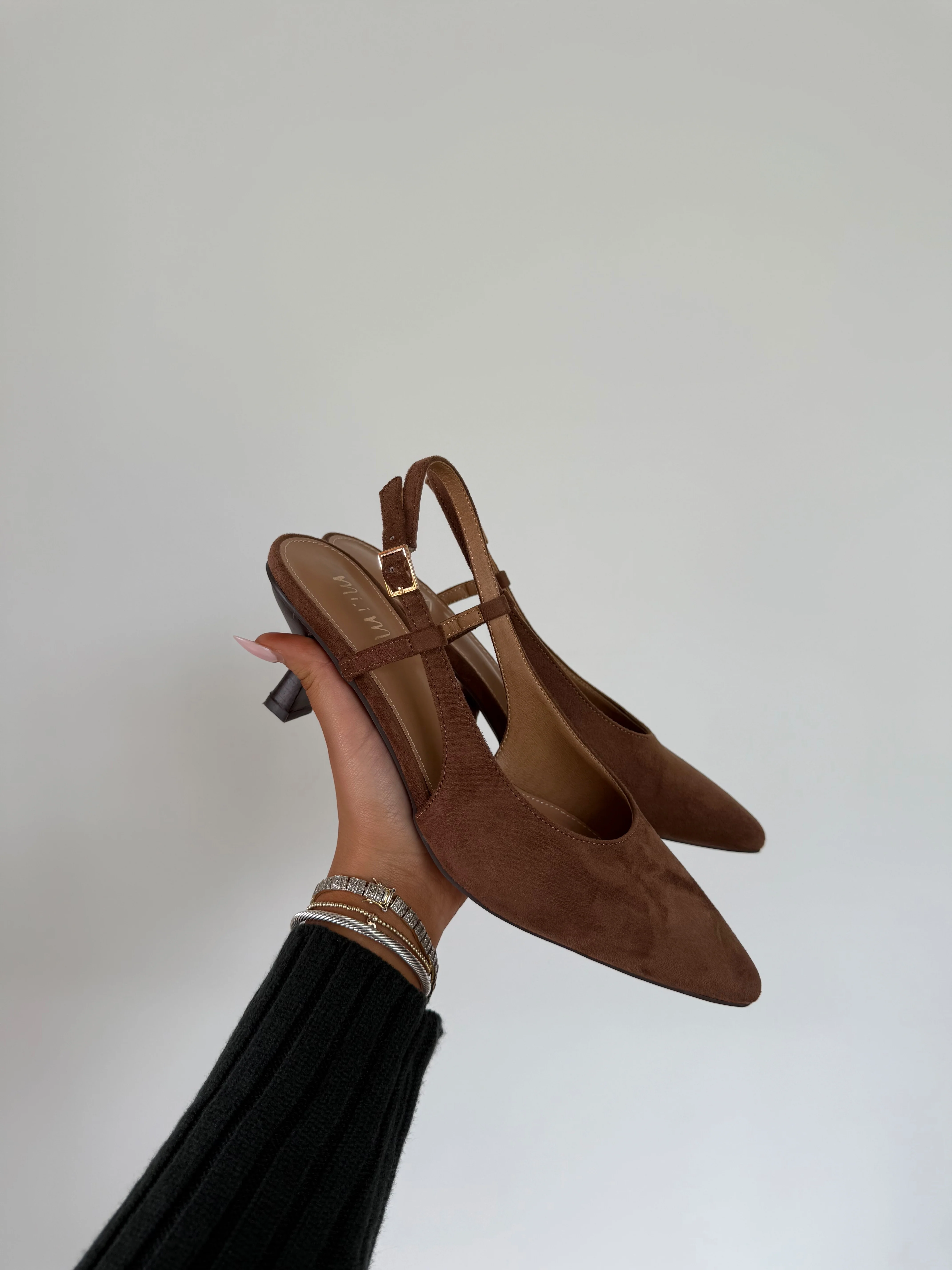 Mocha Muse Sling Back Kitten Heel (Restock) - Image 2