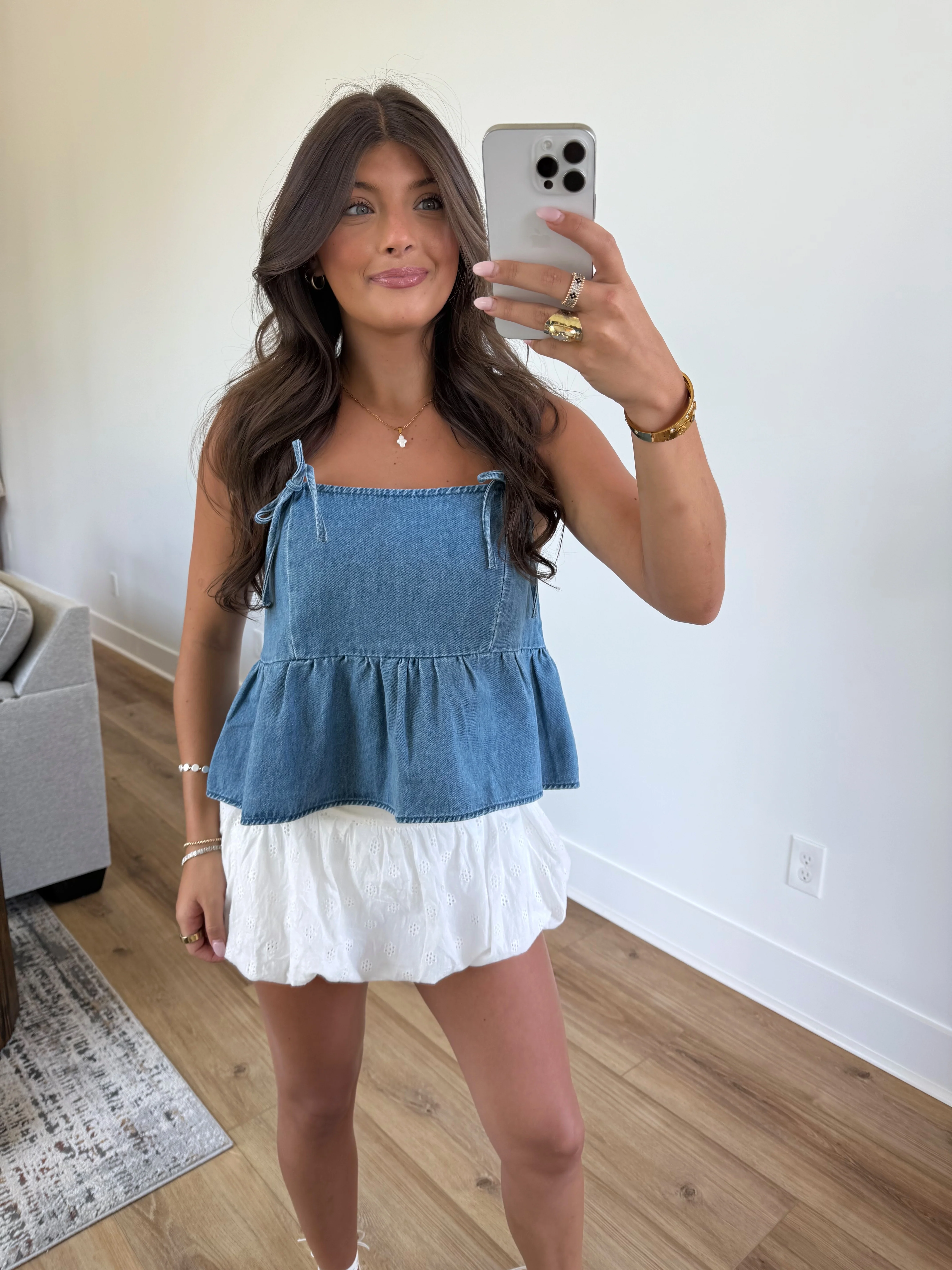 Mollie Denim Top