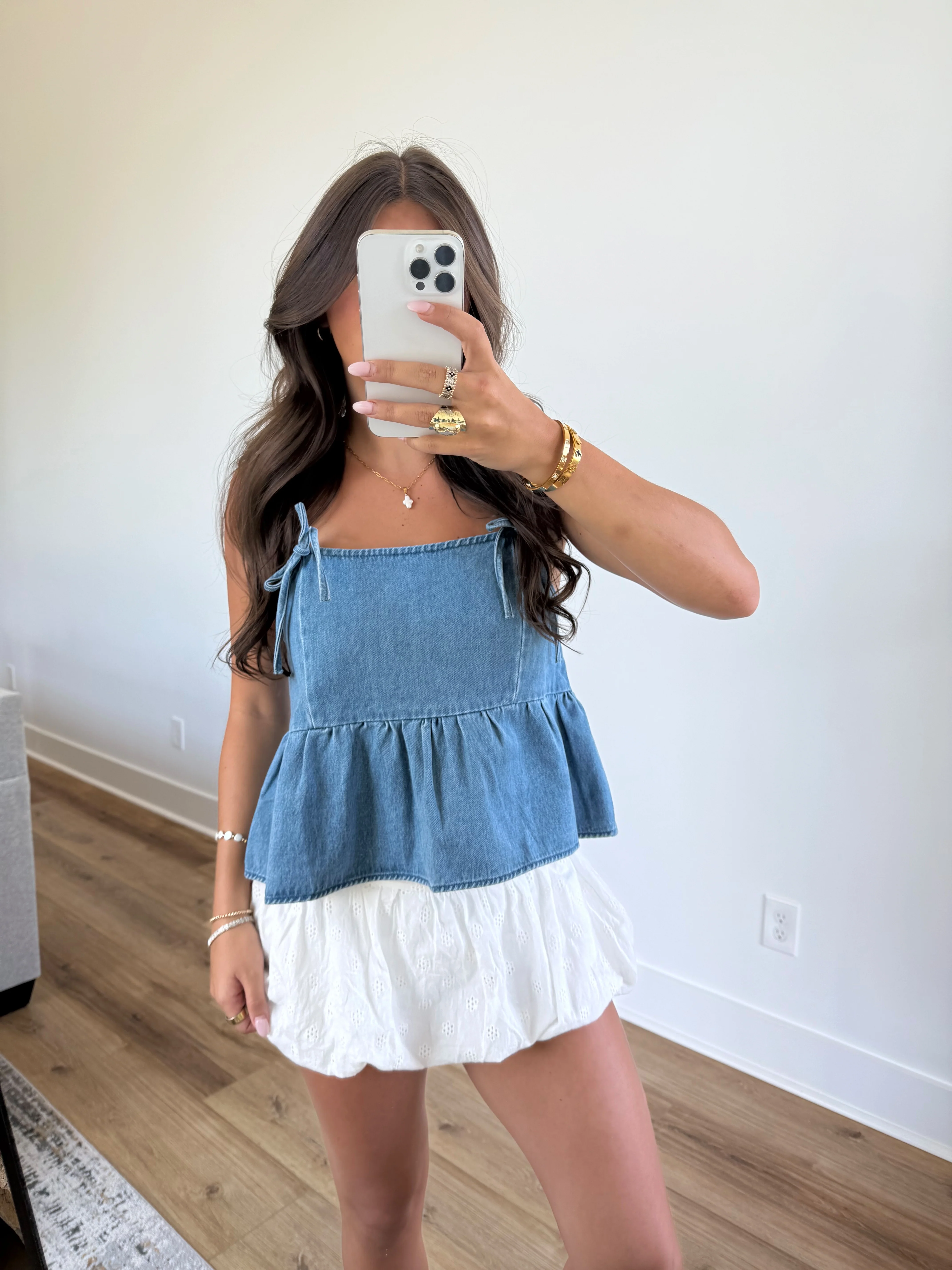 Mollie Denim Top - Image 3