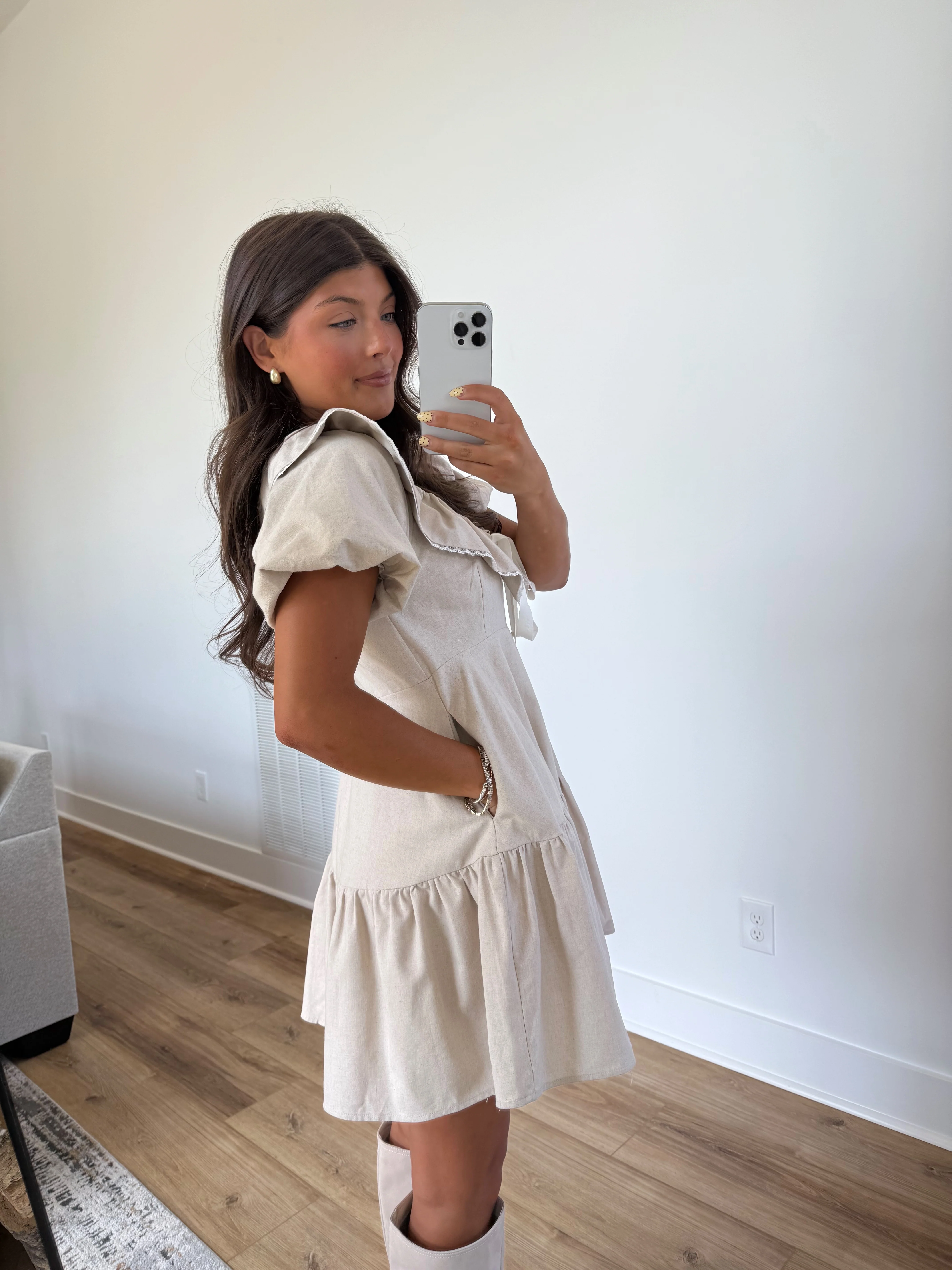 Mollie Linen Dress - Image 3