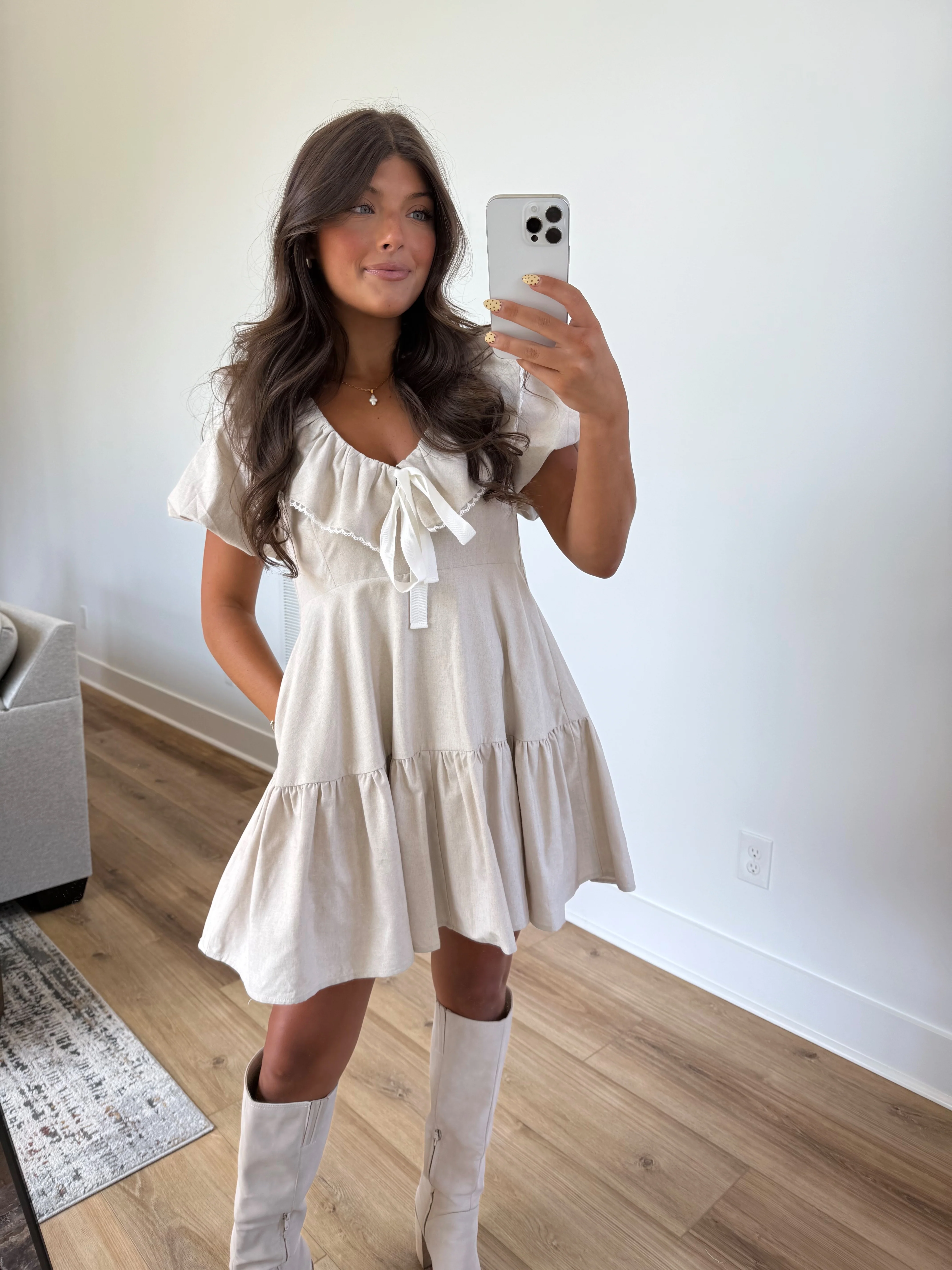 Mollie Linen Dress - Image 7