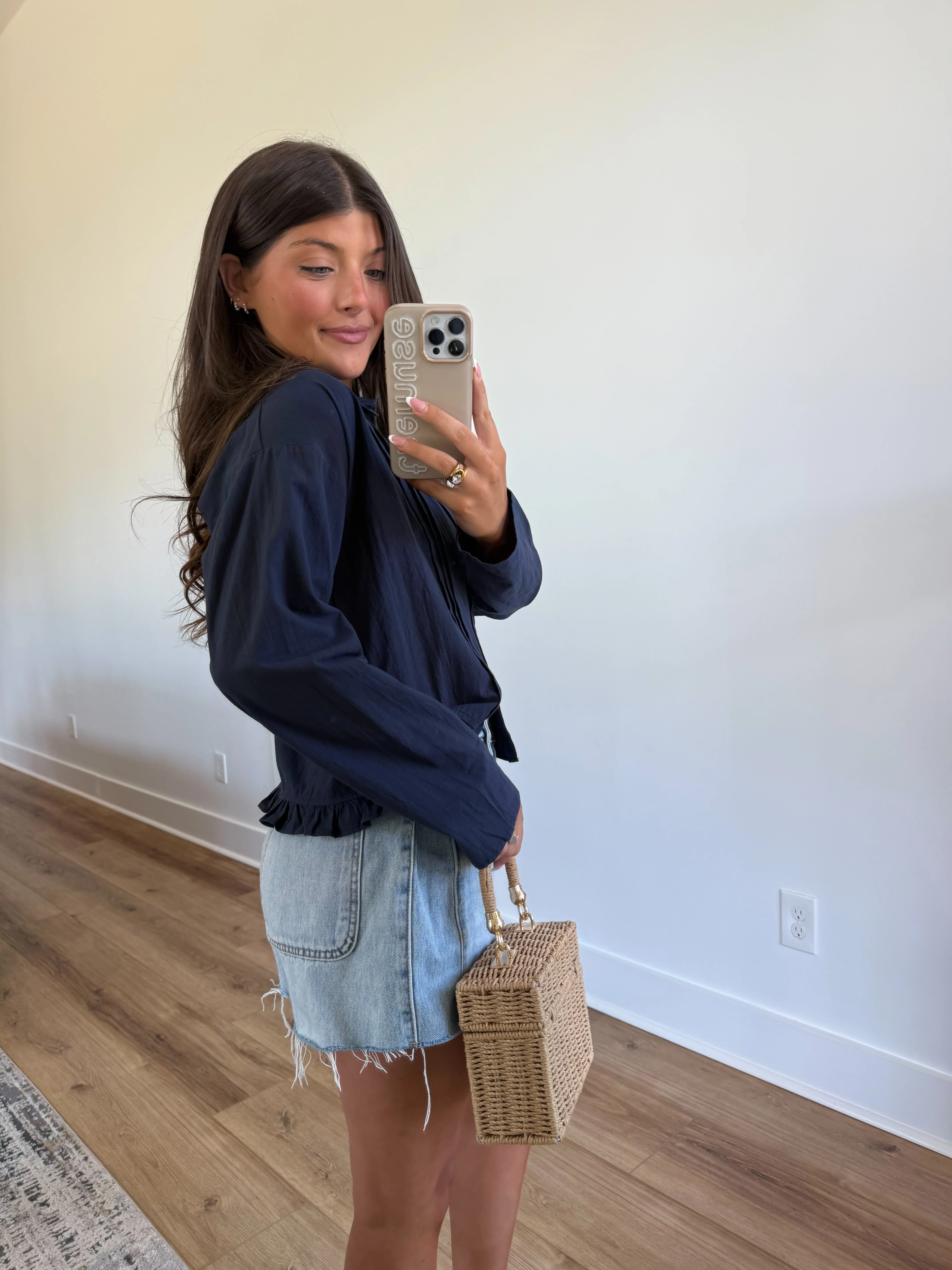 Nantucket Navy Blouse - Image 3