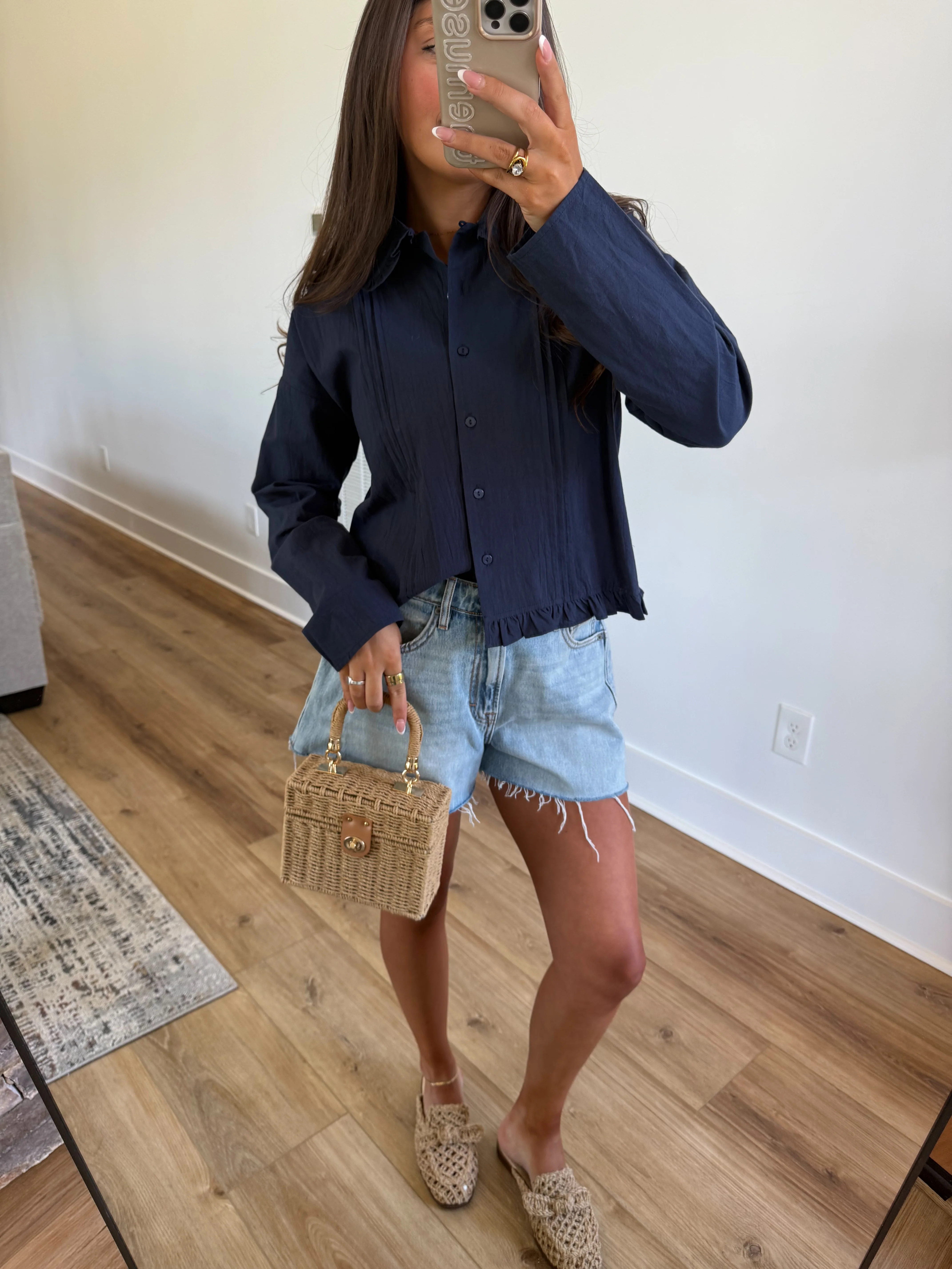 Nantucket Navy Blouse - Image 4