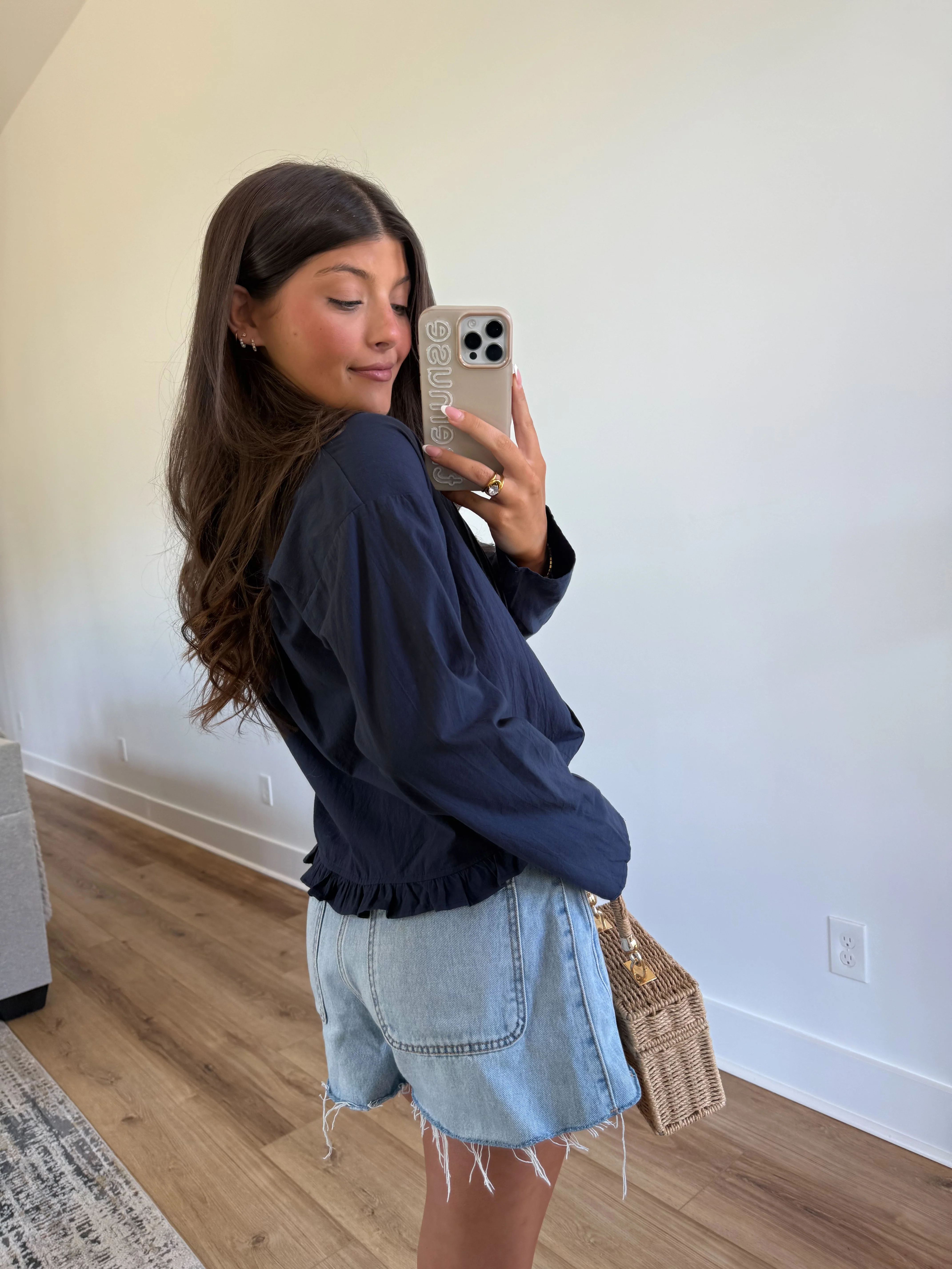 Nantucket Navy Blouse - Image 6
