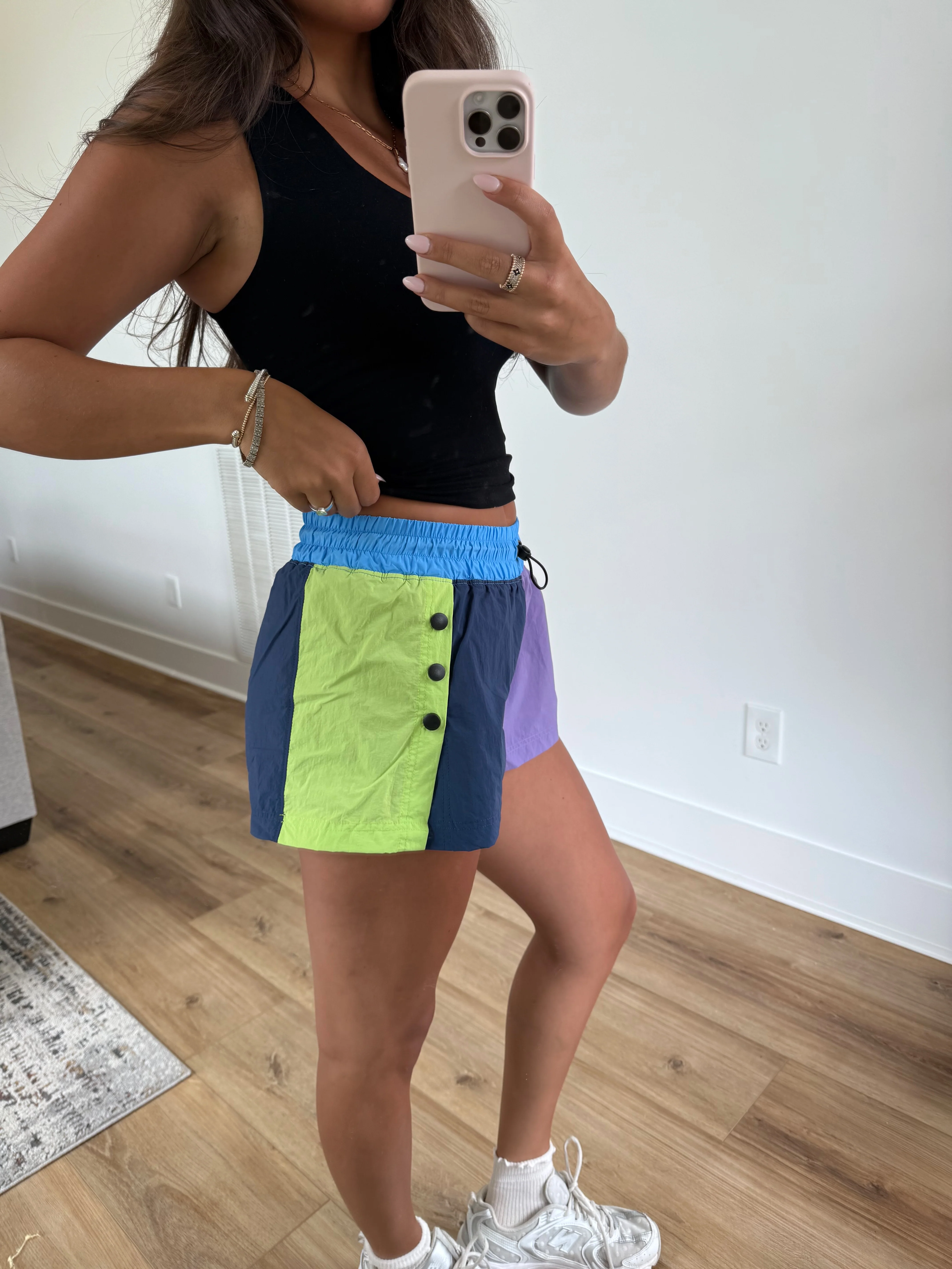 Neon Color Block Shorts - Image 3