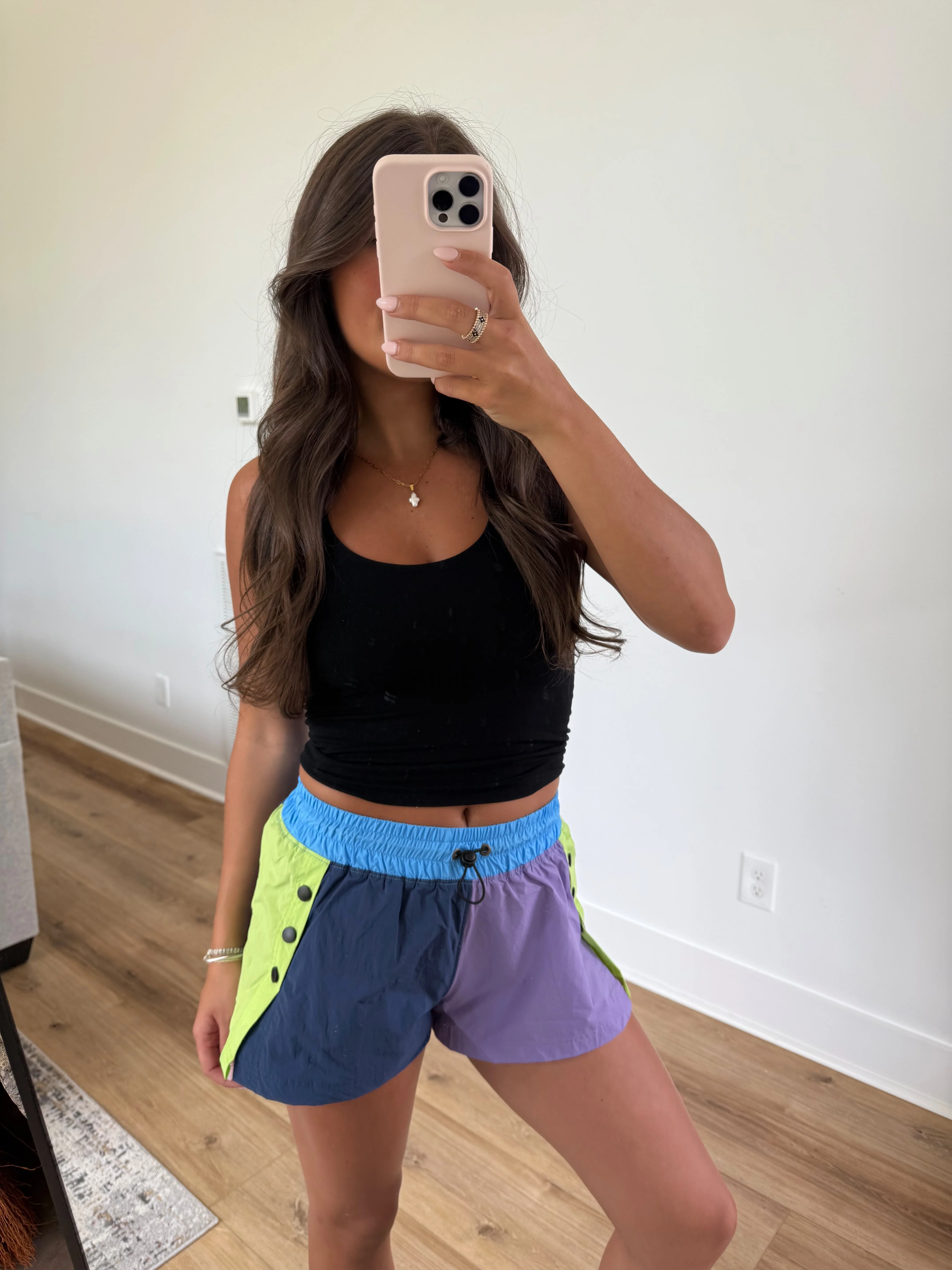 Neon Color Block Shorts - Image 4