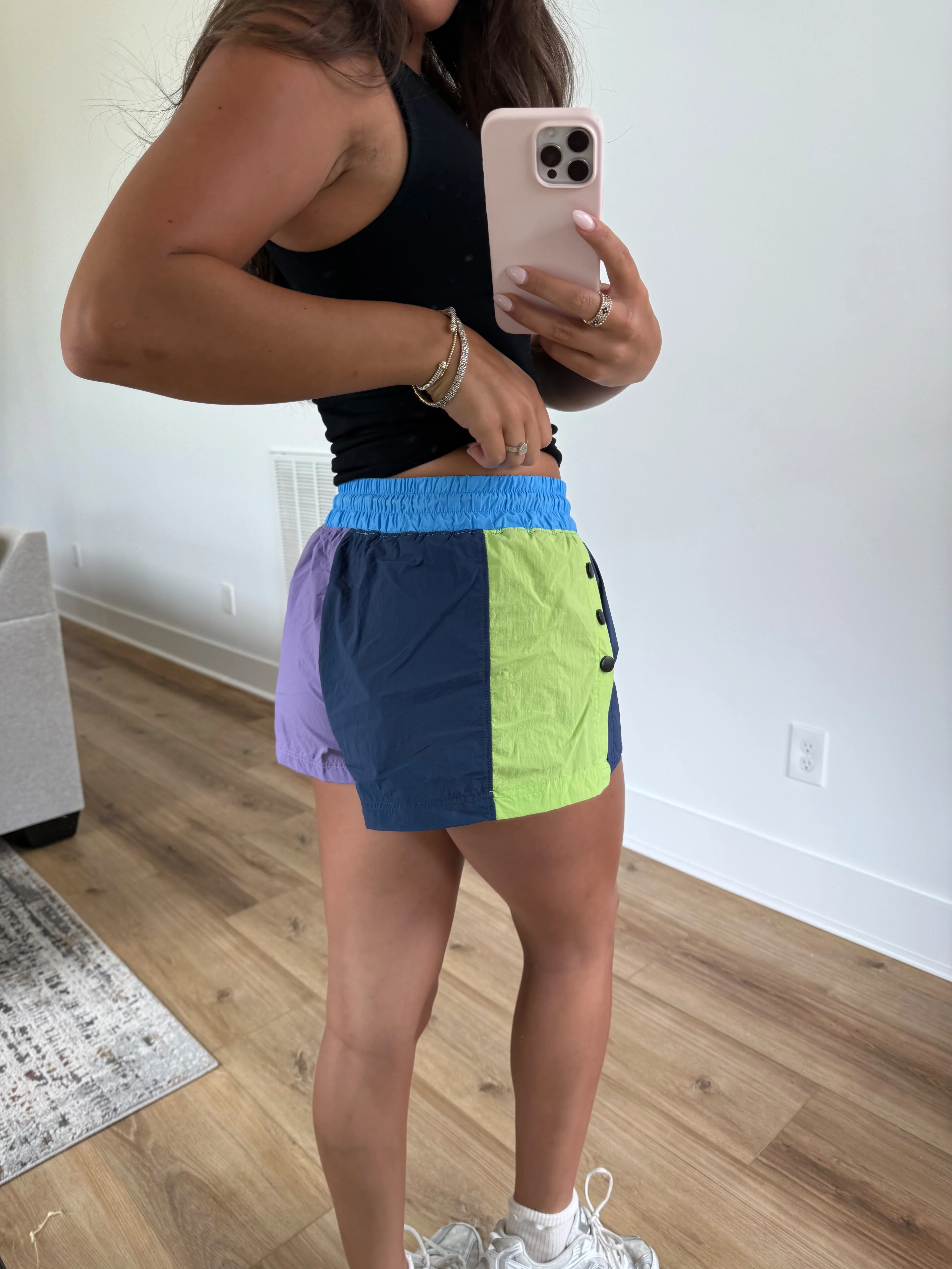 Neon Color Block Shorts - Image 5