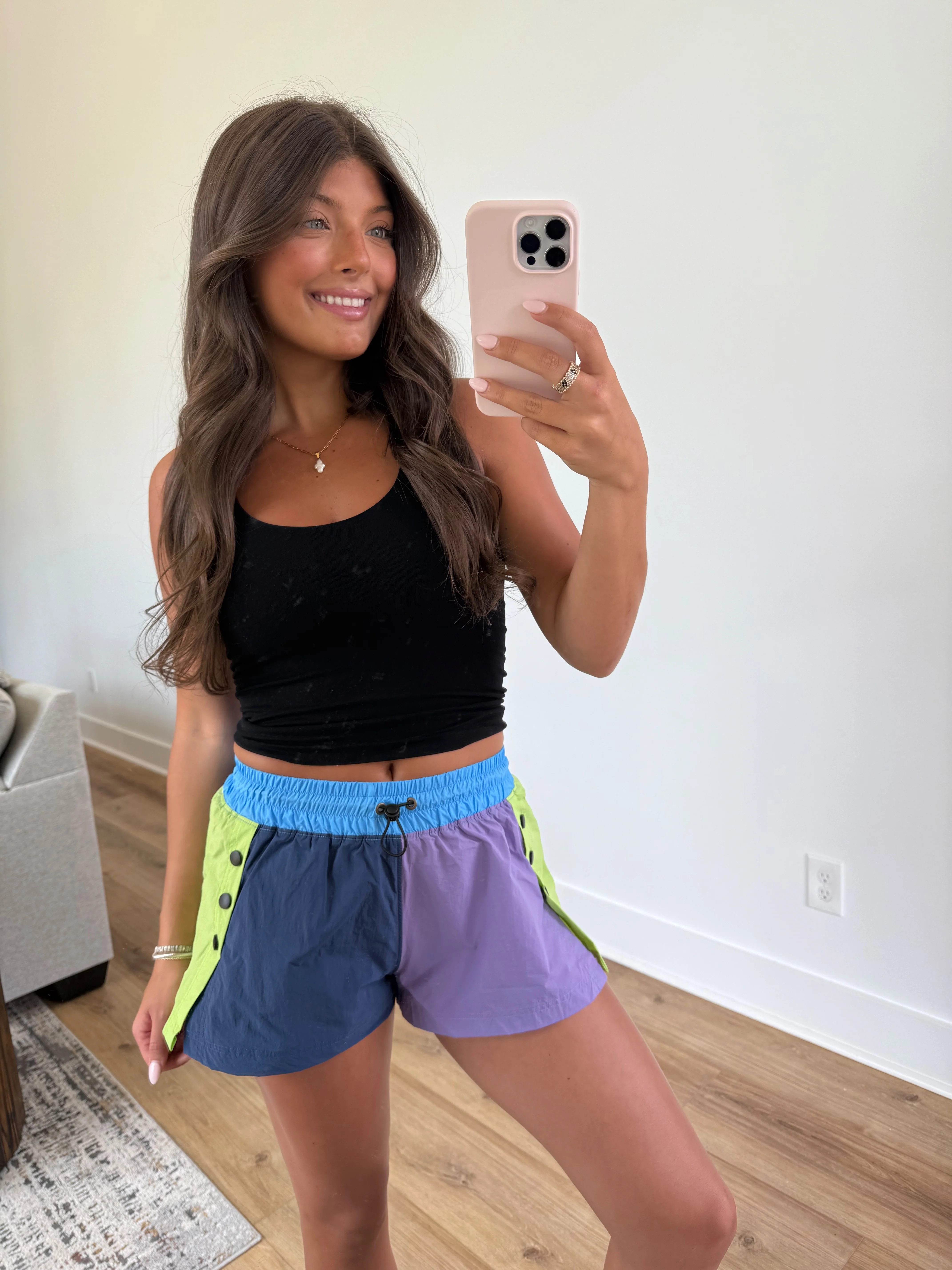 Neon Color Block Shorts - Image 6