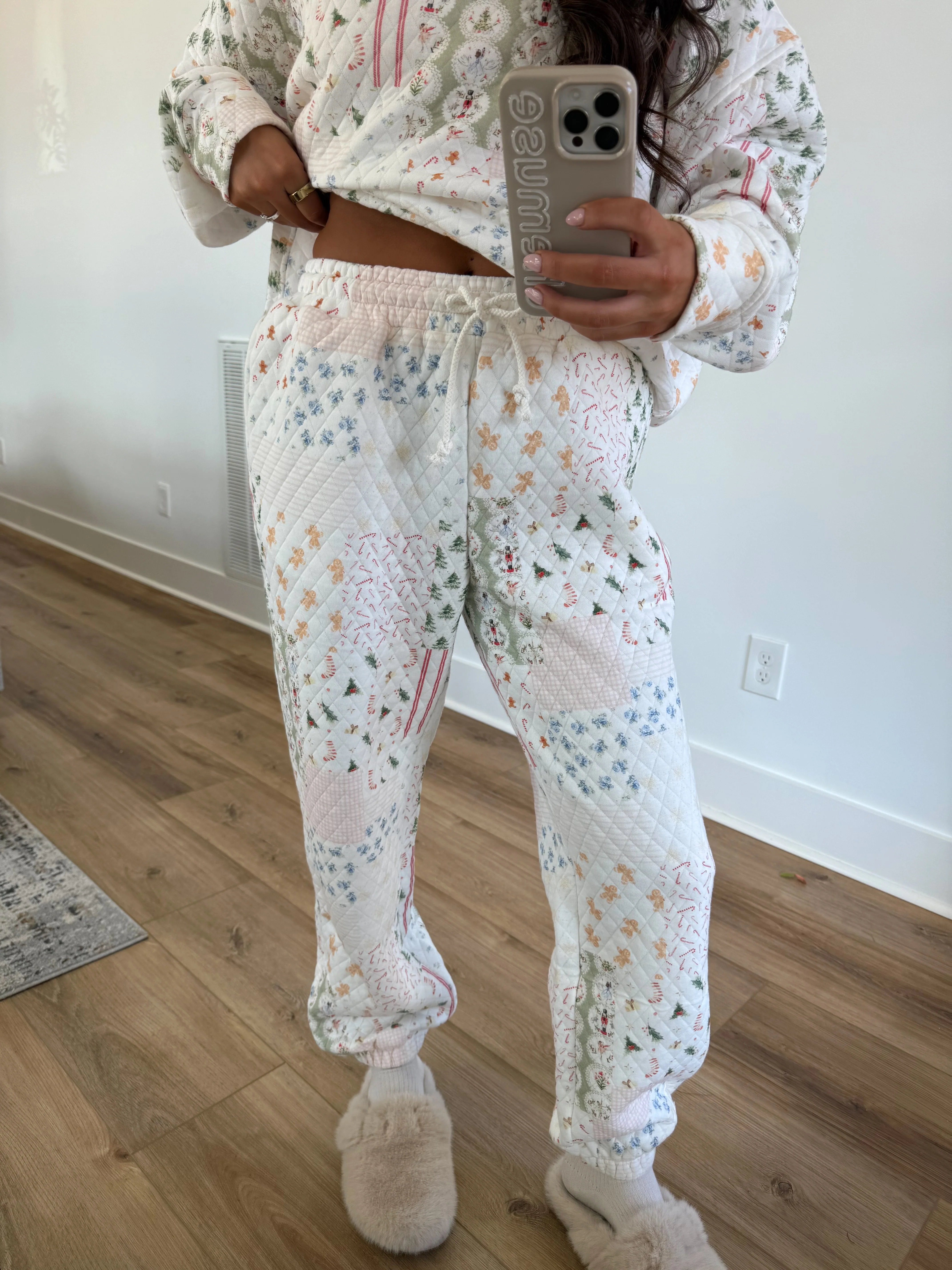 North Pole Quilted Joggers