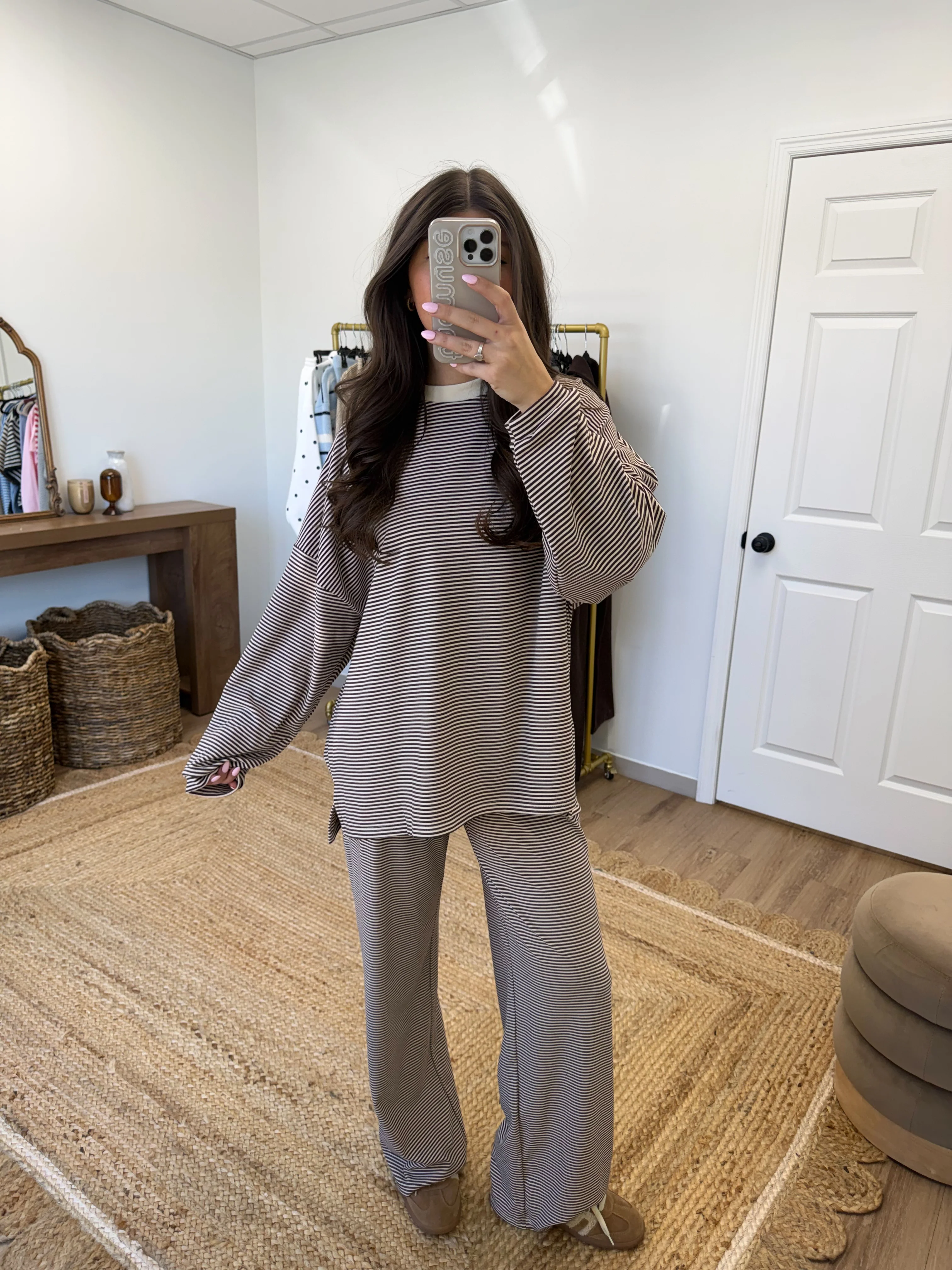 October Fleece TOP (Brown/Cream) (Restock) - Image 6