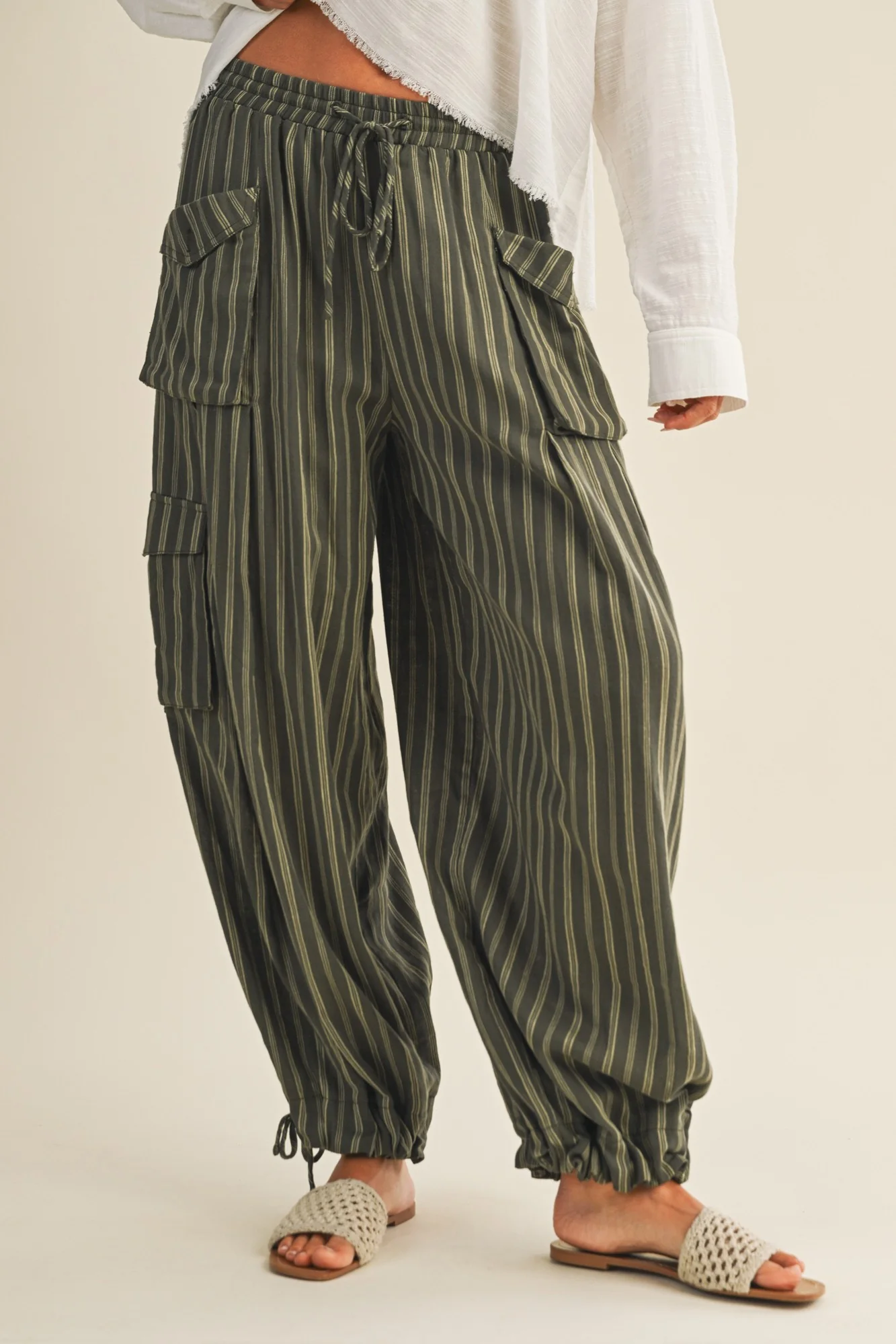 Olive Coast Cargo Pants - Image 7