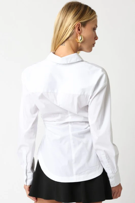 Olivia Button Up (White) - Image 8