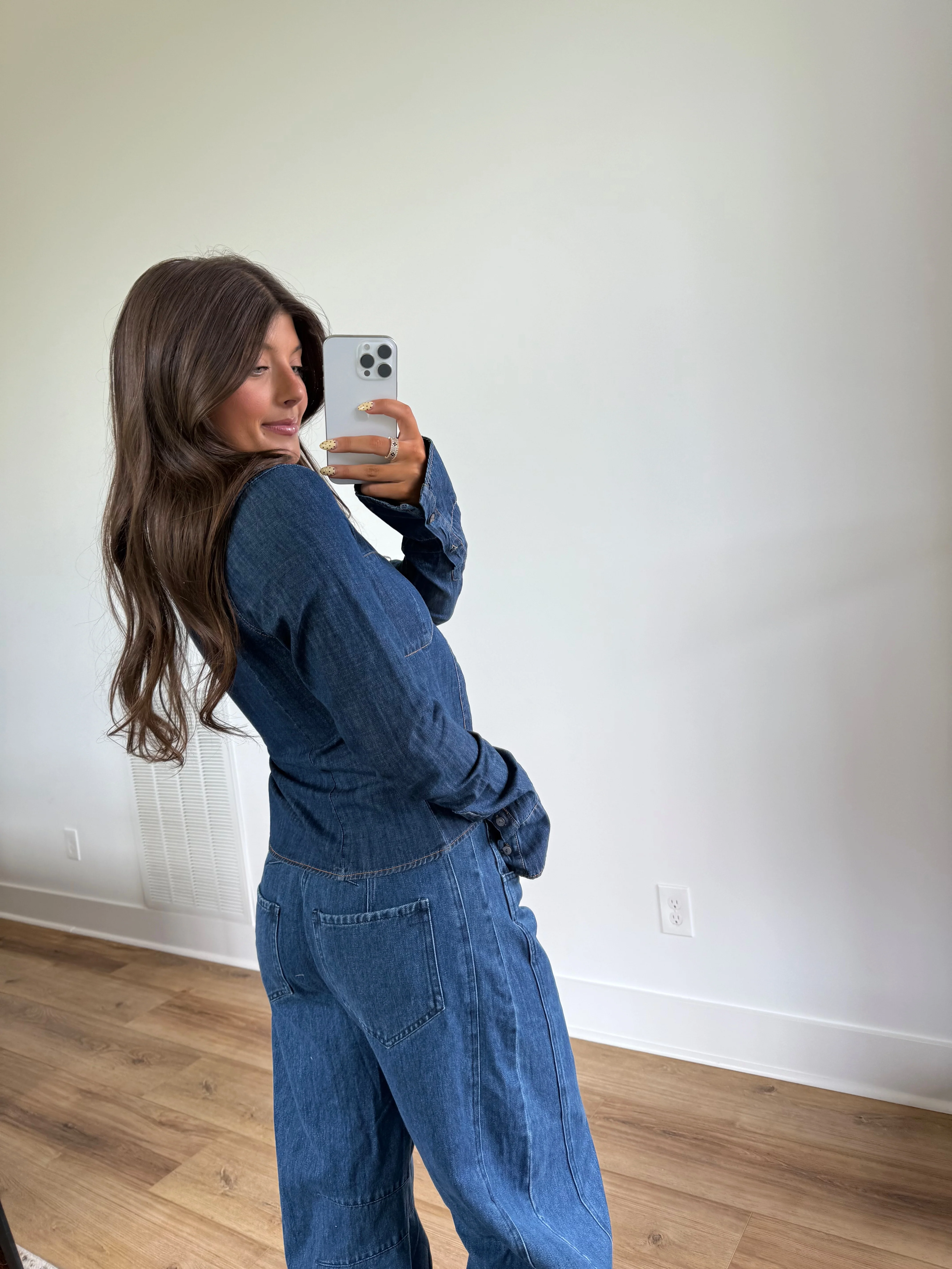 Peyton Denim Top - Image 3