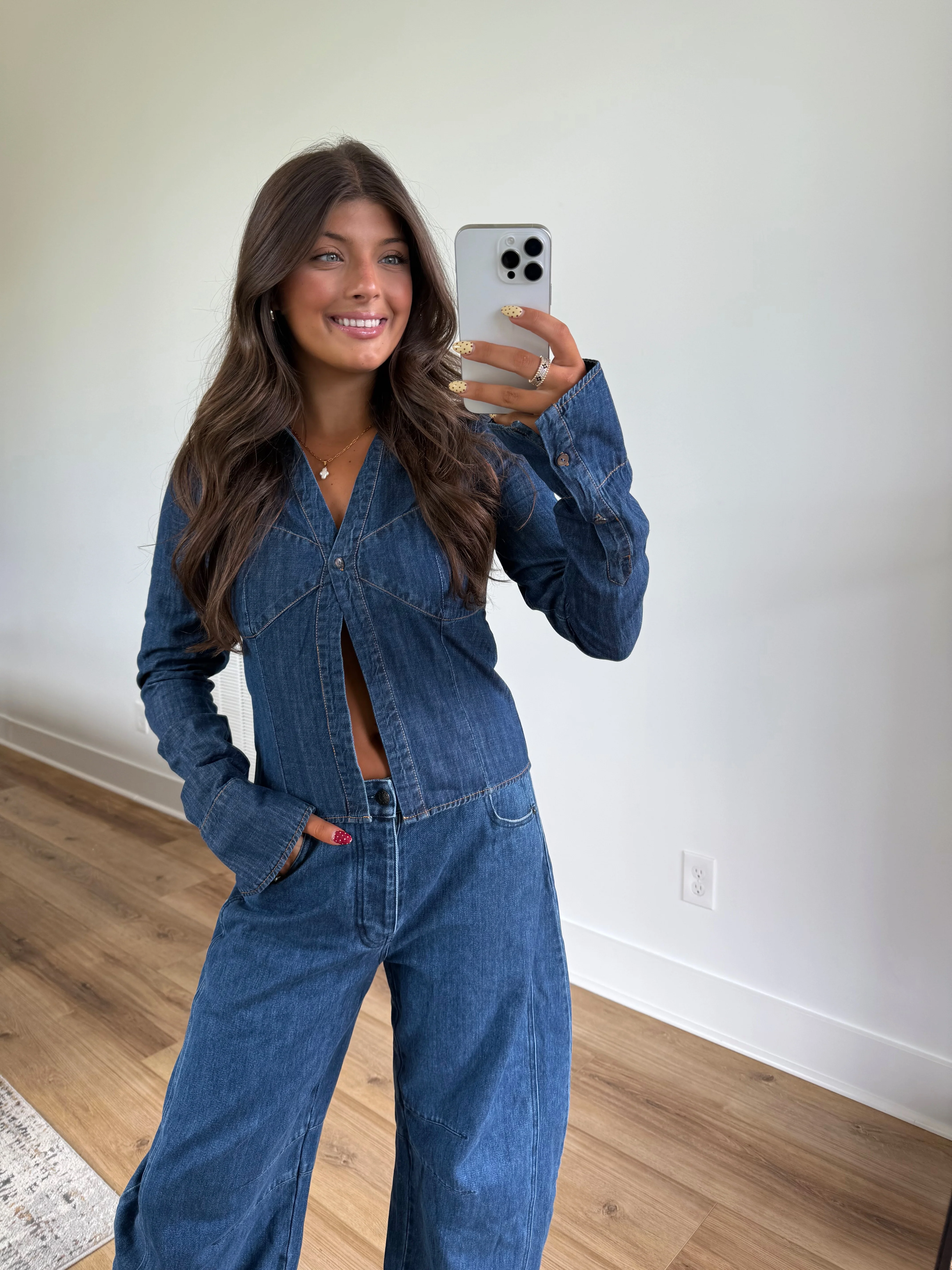 Peyton Denim Top - Image 4