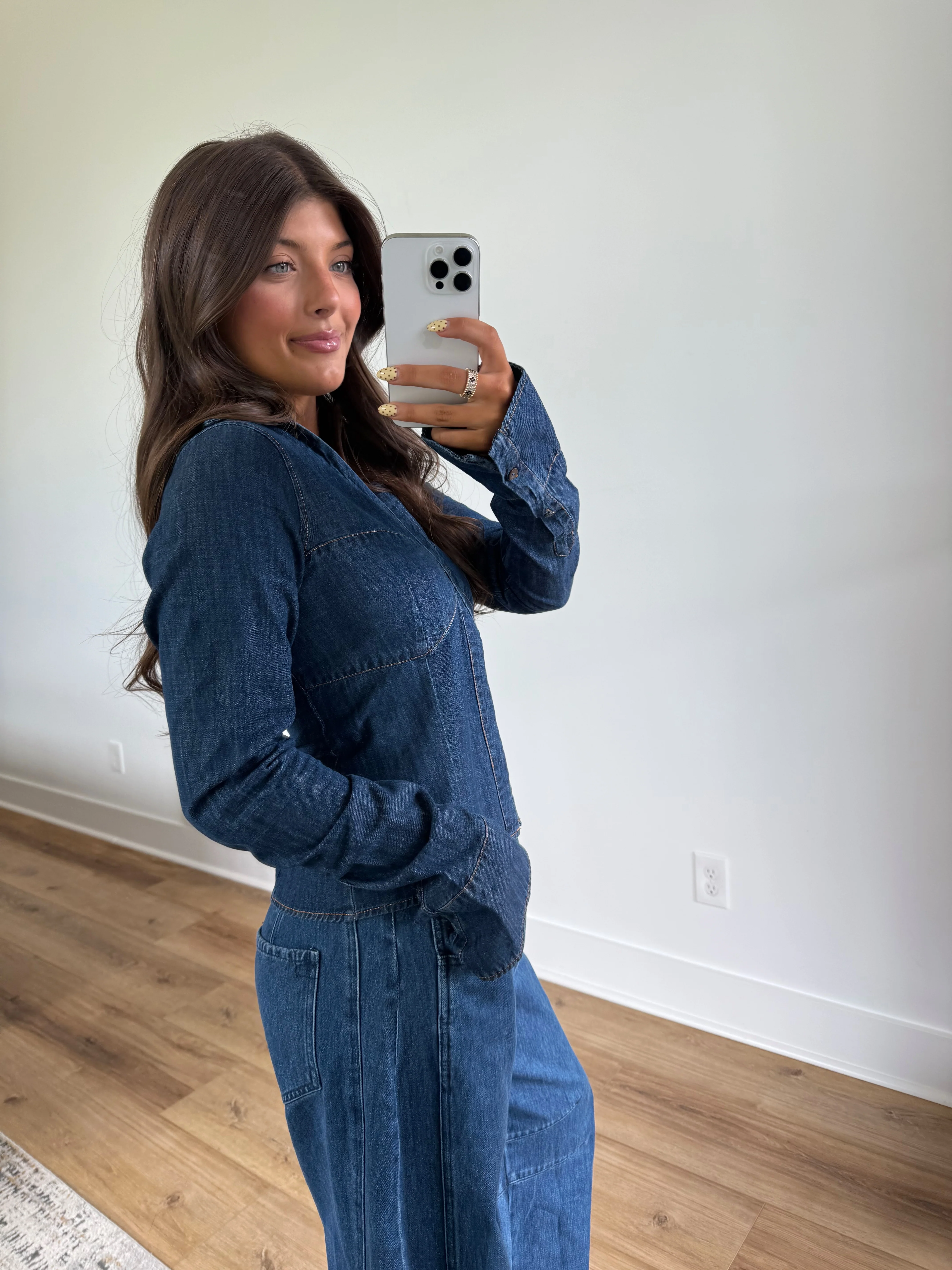 Peyton Denim Top - Image 5