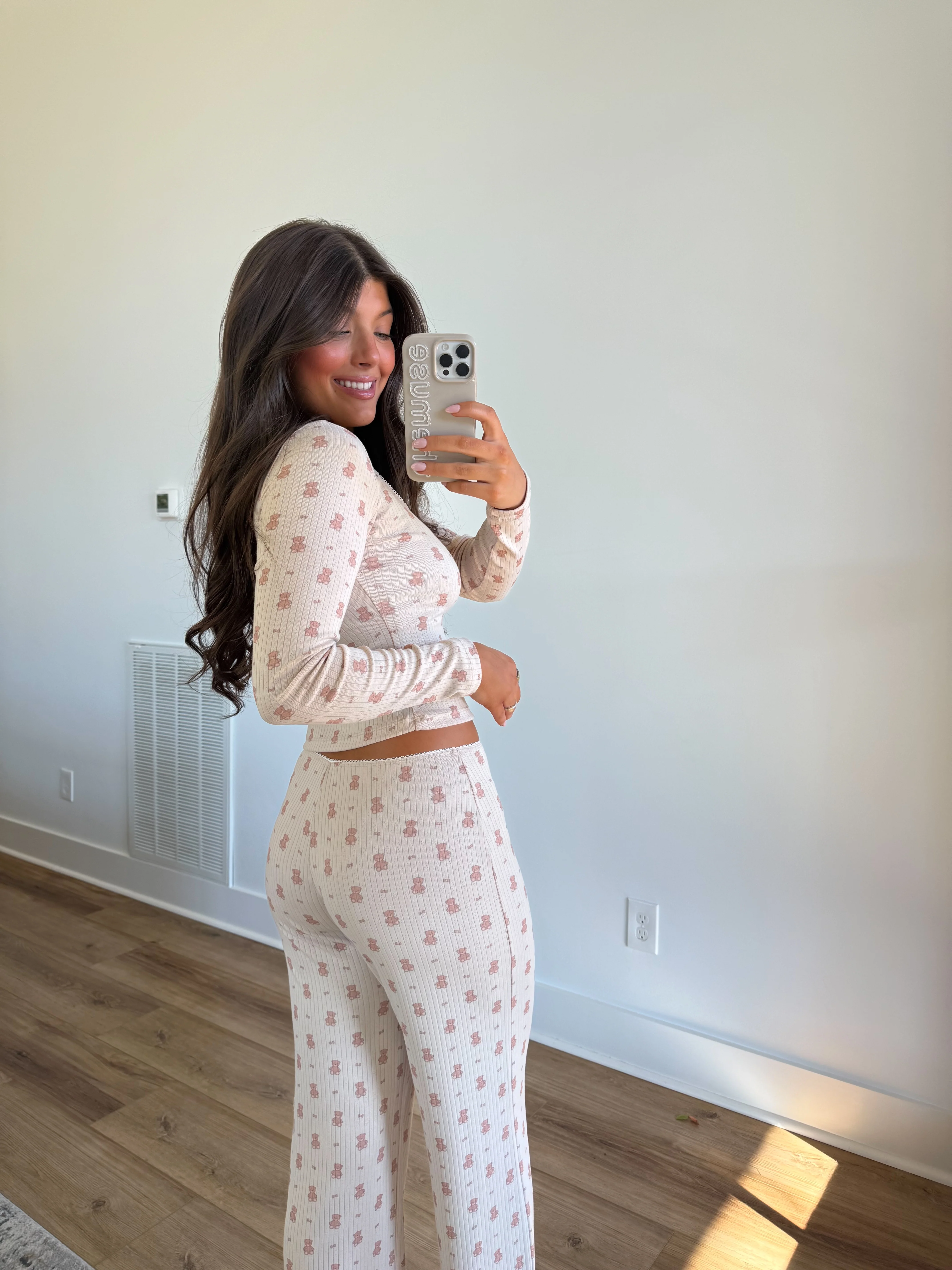 Cream Bear Pajama Set - Image 4