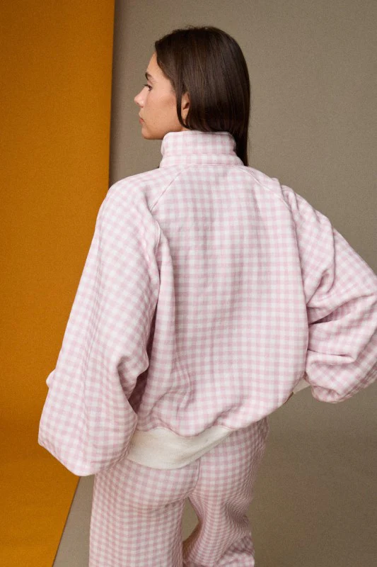 Pink Gingham Crewneck - Image 7