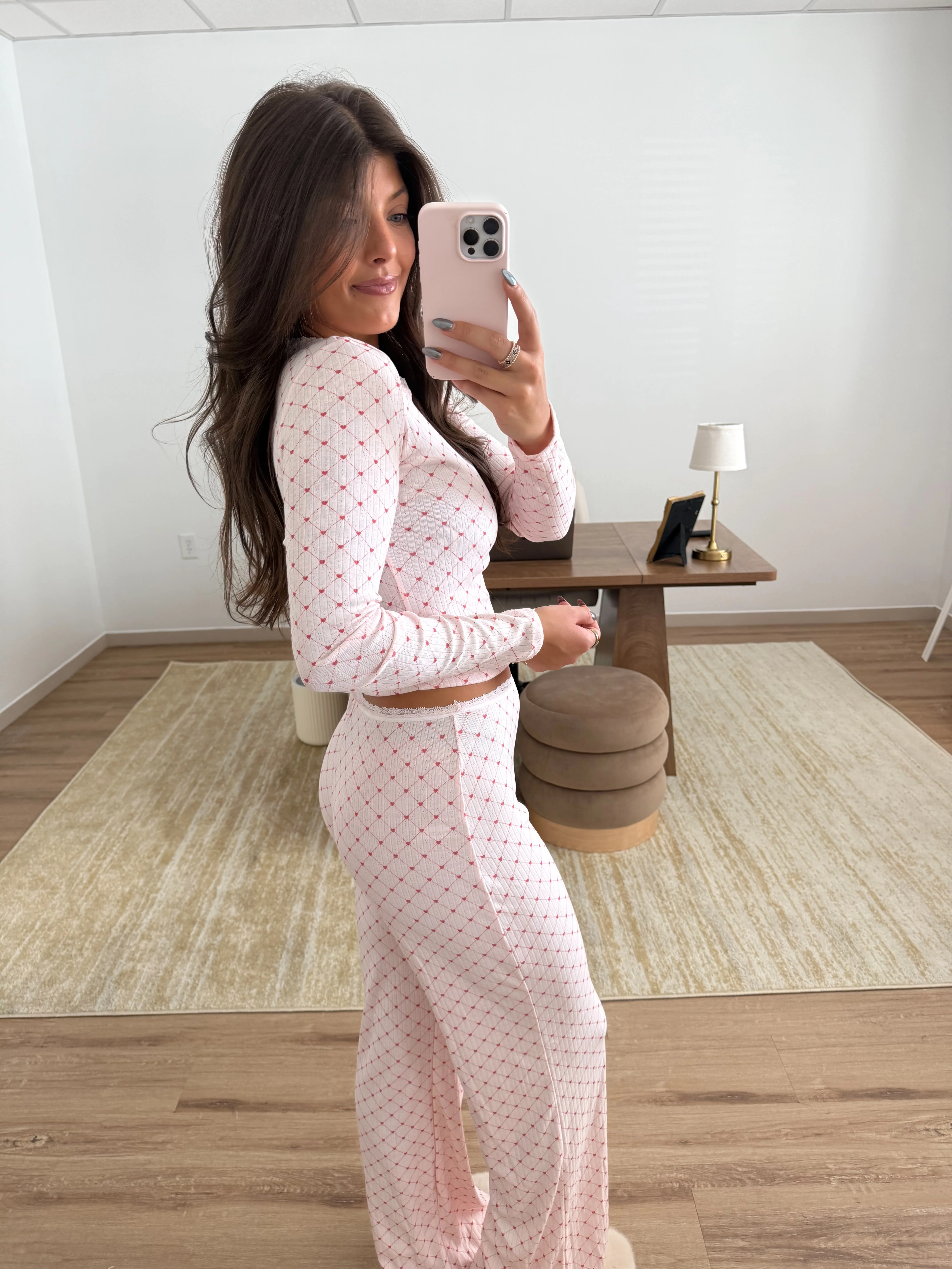 Pink Hearts Pj Set - Image 2