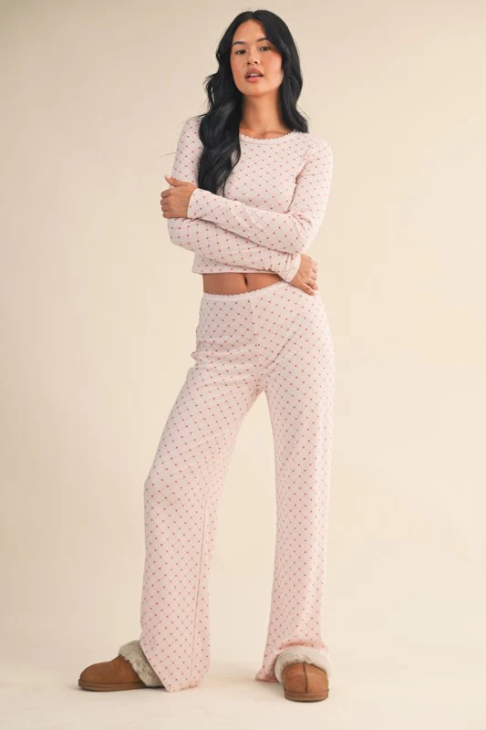Pink Hearts Pj Set - Image 5