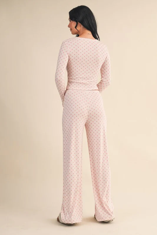 Pink Hearts Pj Set - Image 8