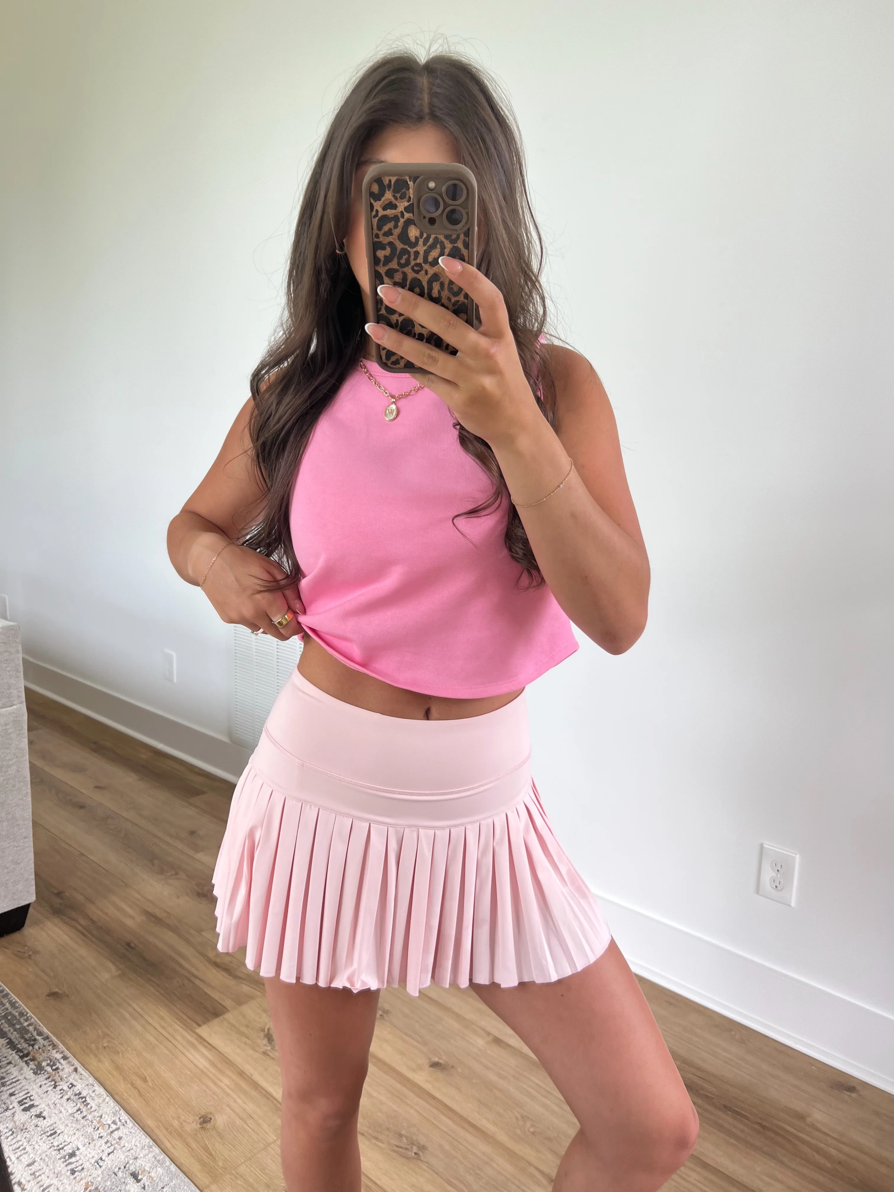 Pink Pleated Tennis Skirt - Image 4