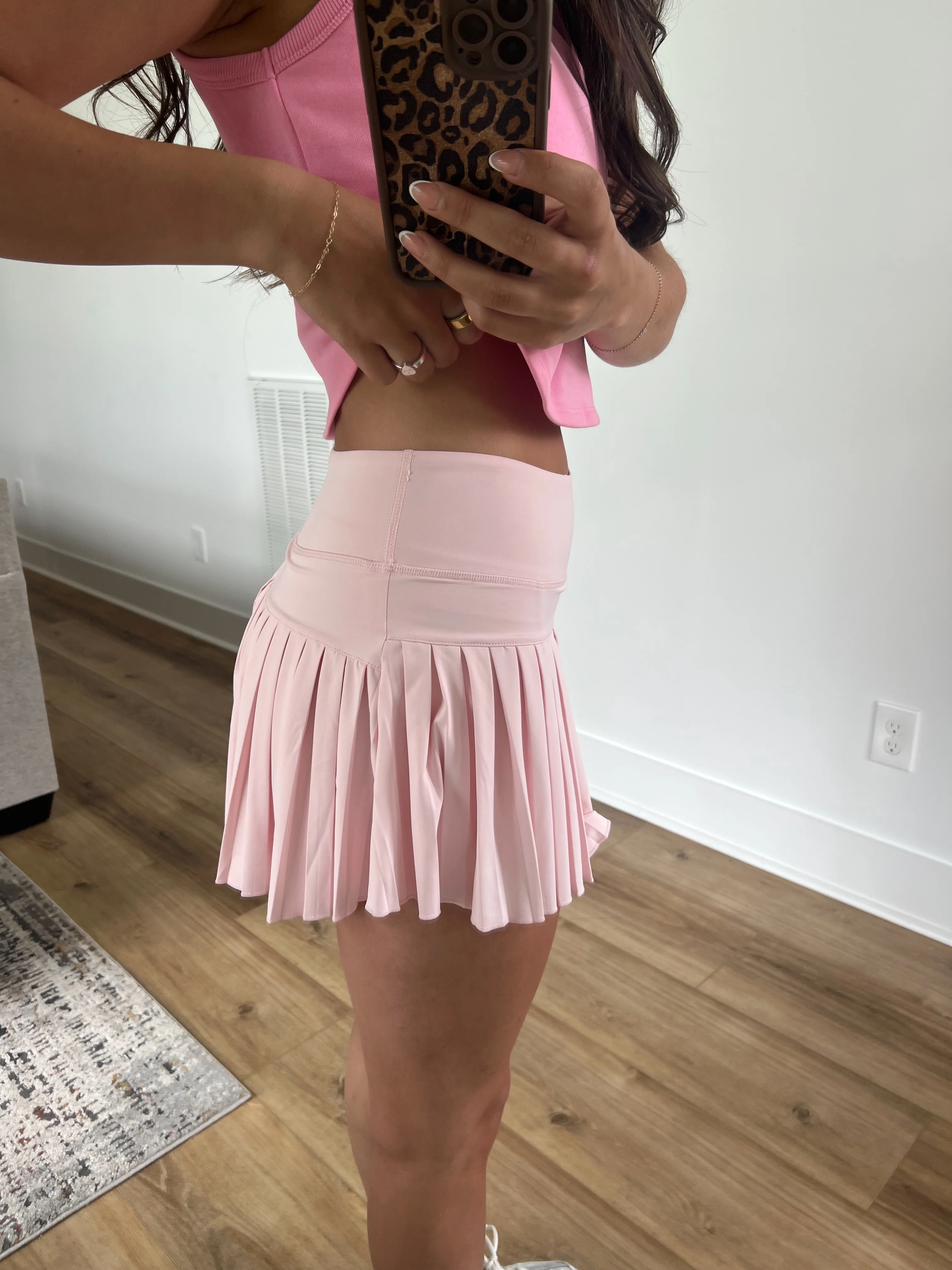 Pink Pleated Tennis Skirt - Image 5