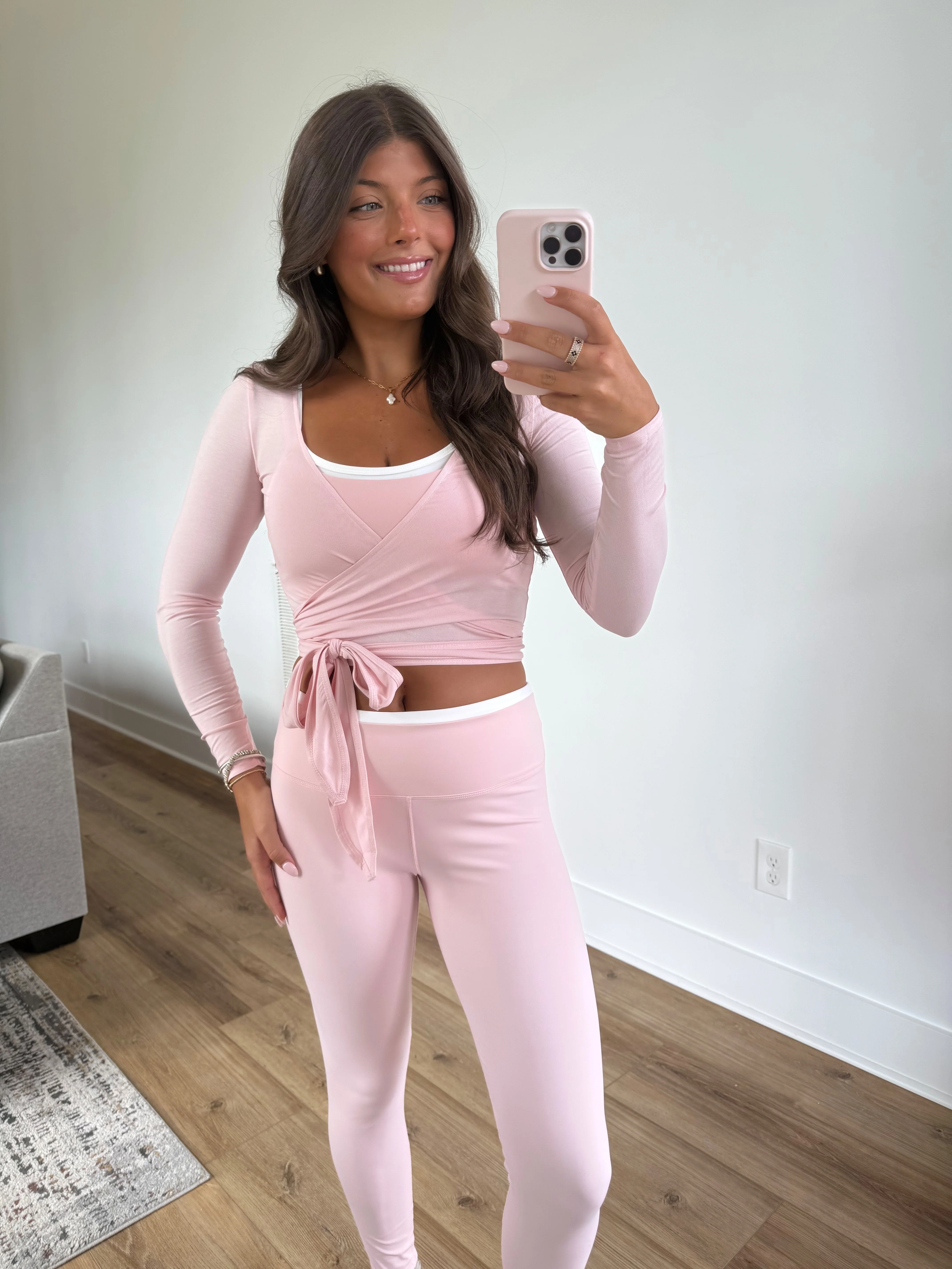 Pink Wrap Top