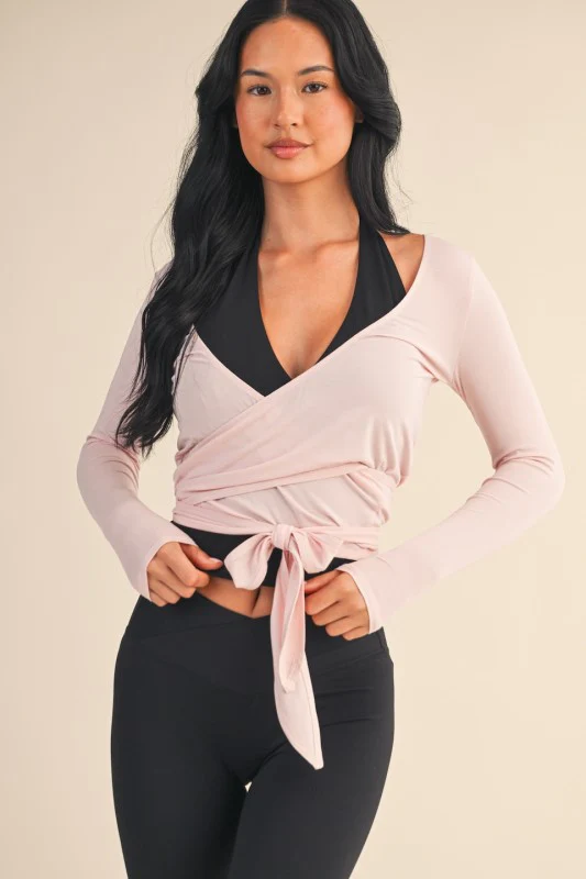 Pink Wrap Top - Image 10