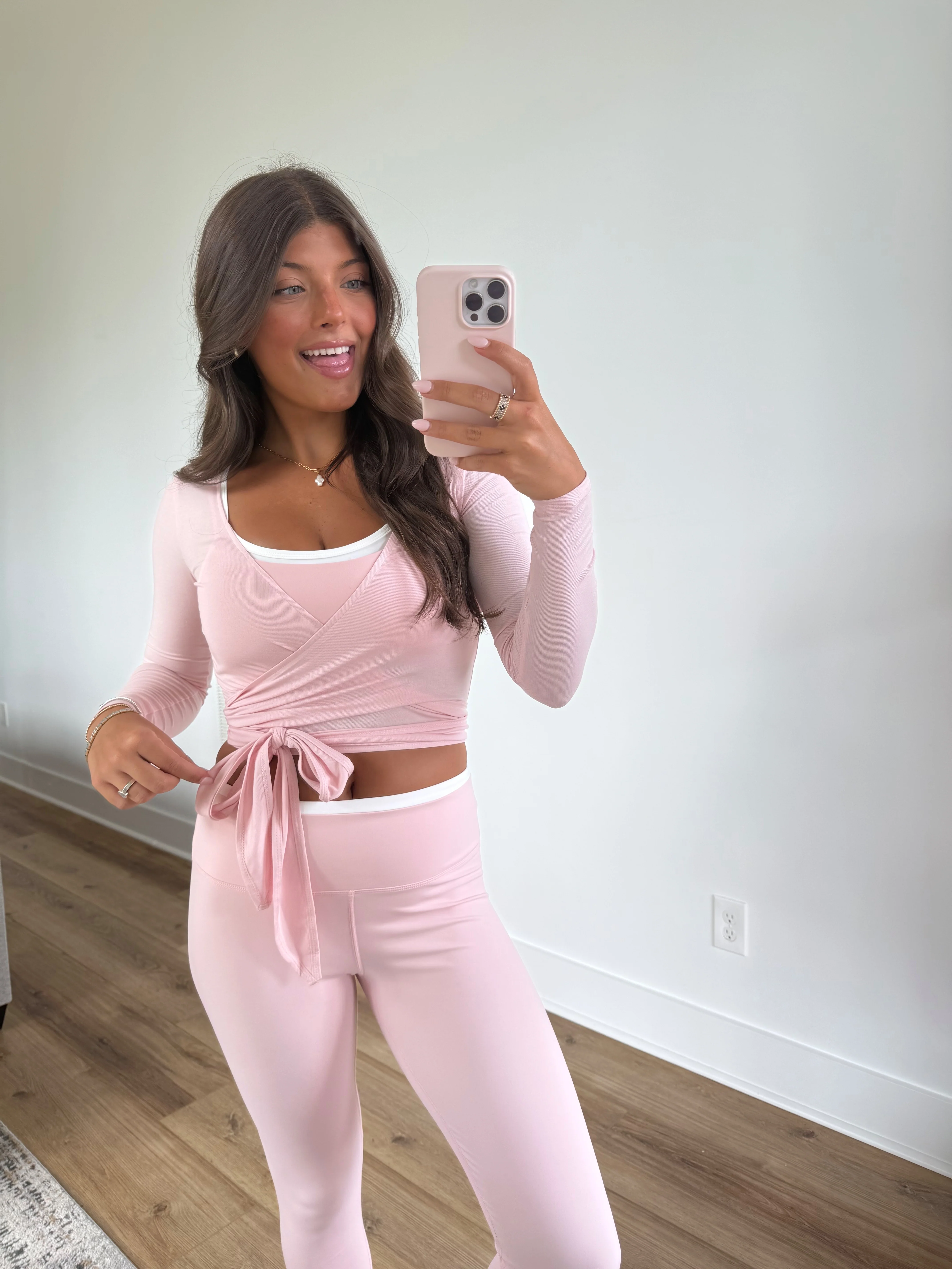 Pink Wrap Top - Image 3