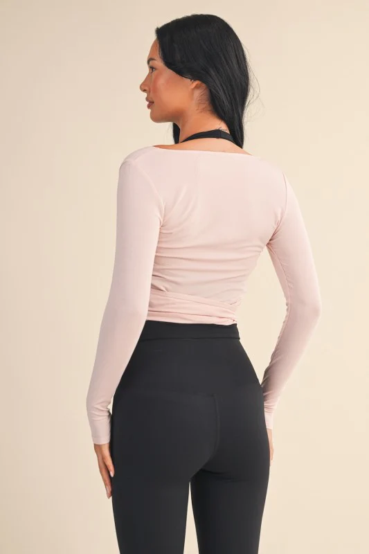 Pink Wrap Top - Image 8