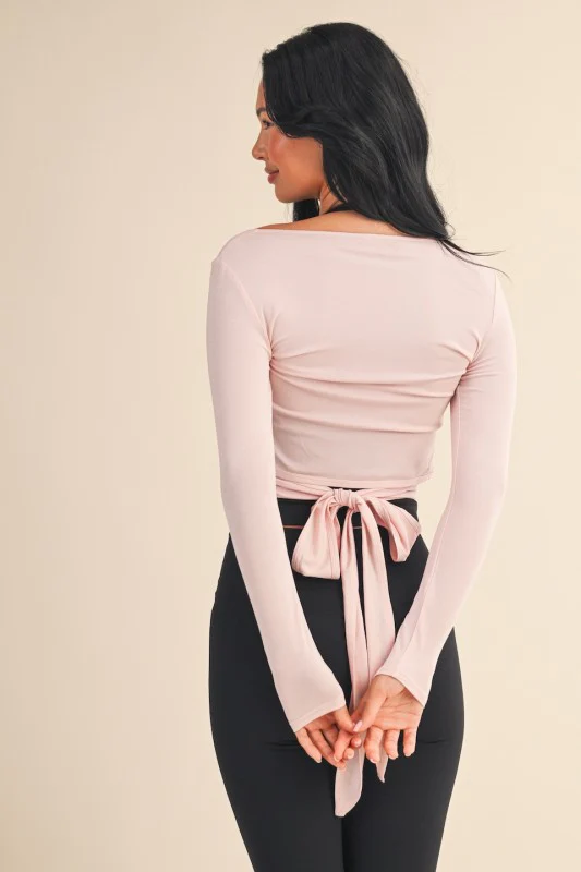 Pink Wrap Top - Image 9