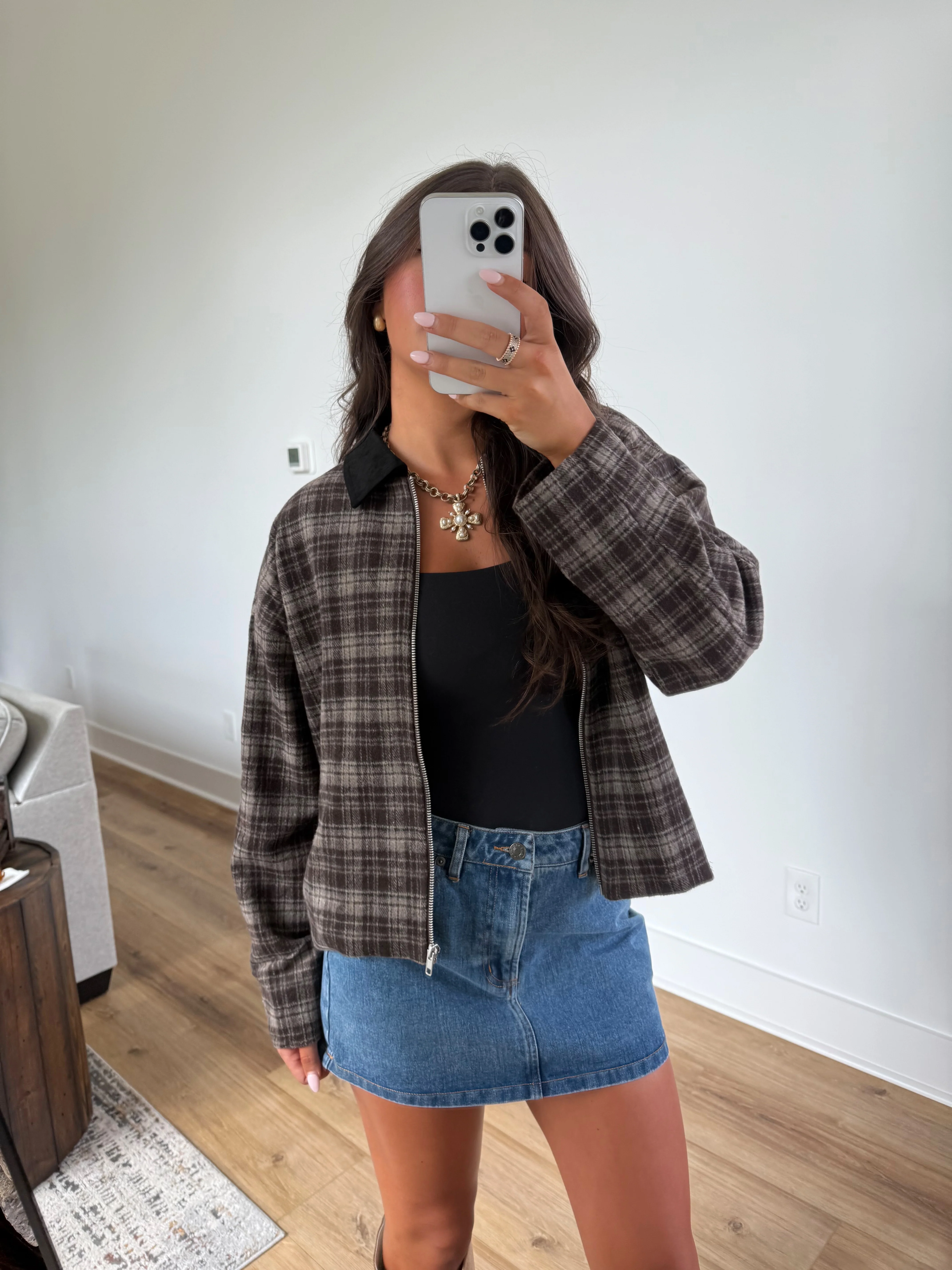 Plaid Flannel Zip-Up - Image 2